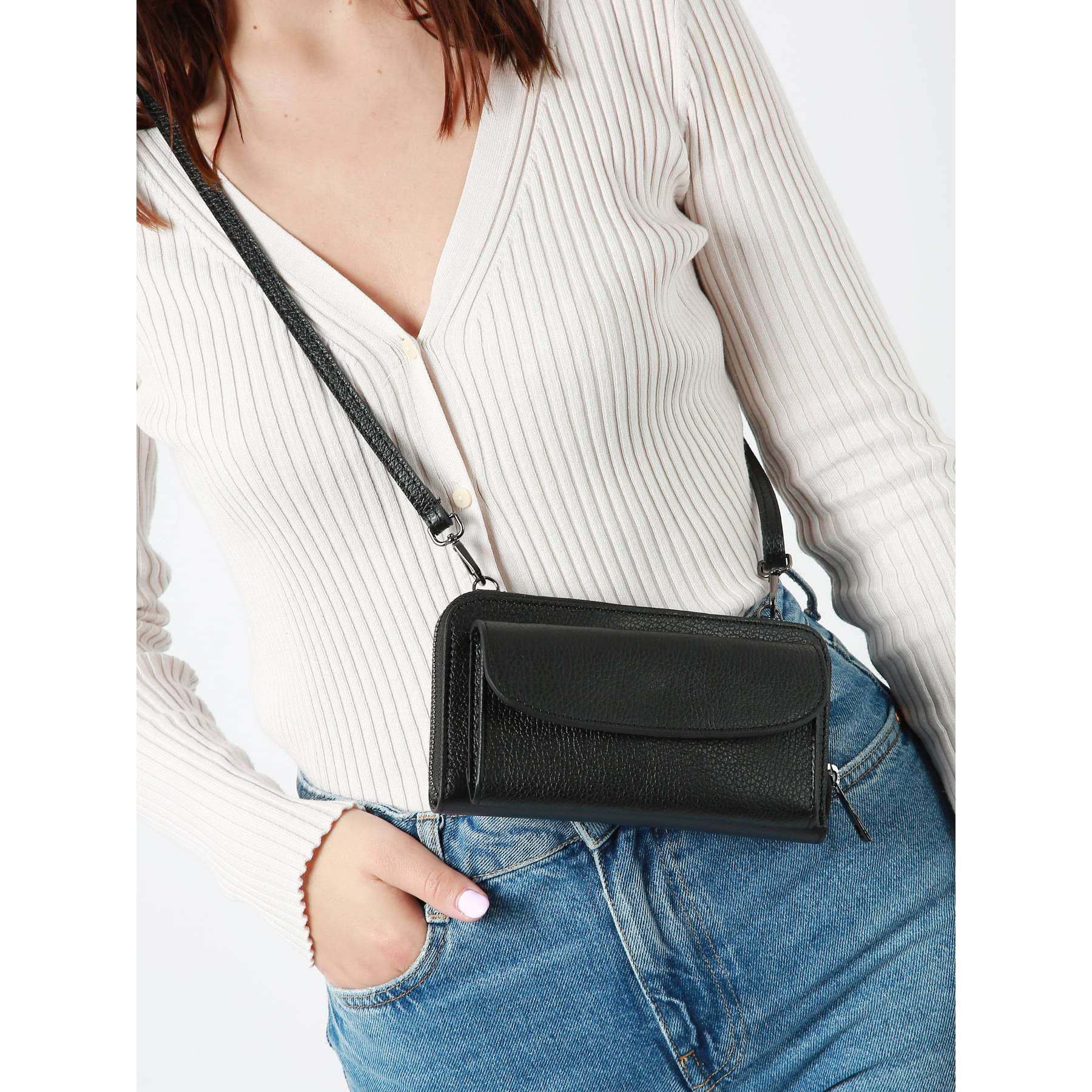 Sage mini bag fossil top
