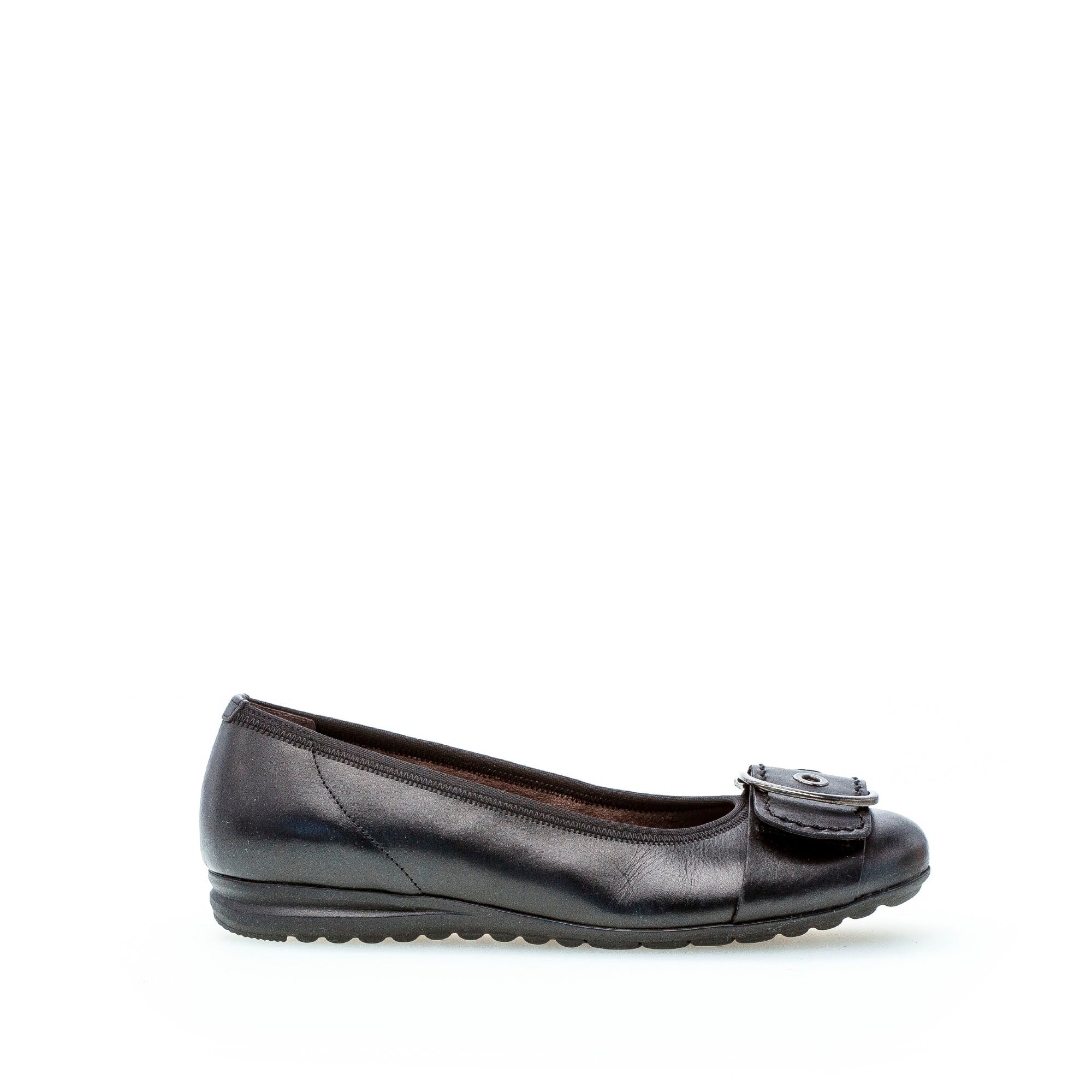 Ballerines en cuir lisse à talon plat, GABOR