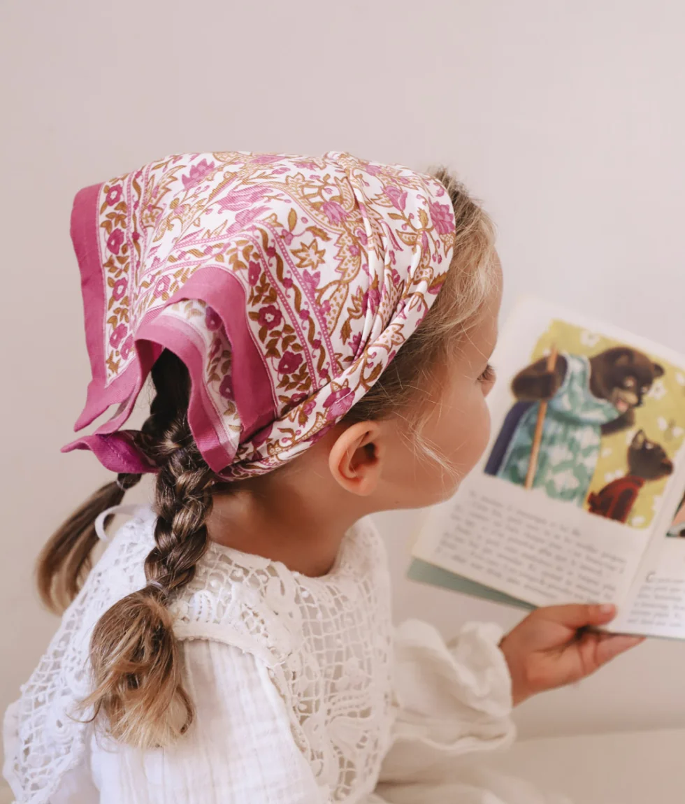 Foulard enfant Toile de Jouy depuis 1760 - Forest, BINDI ATELIER