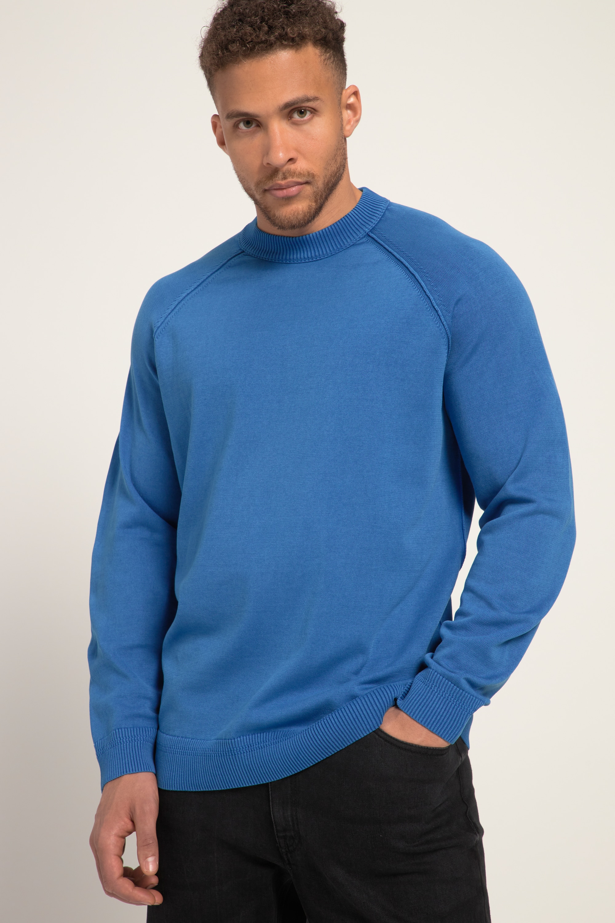 Pull En Laine Mérinos Bleu Océan - Taille M - Col V - Manches Longues - Occasion Excellent état