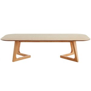 Table basse rectangulaire scandinave bois clair L150 cm JUKE
