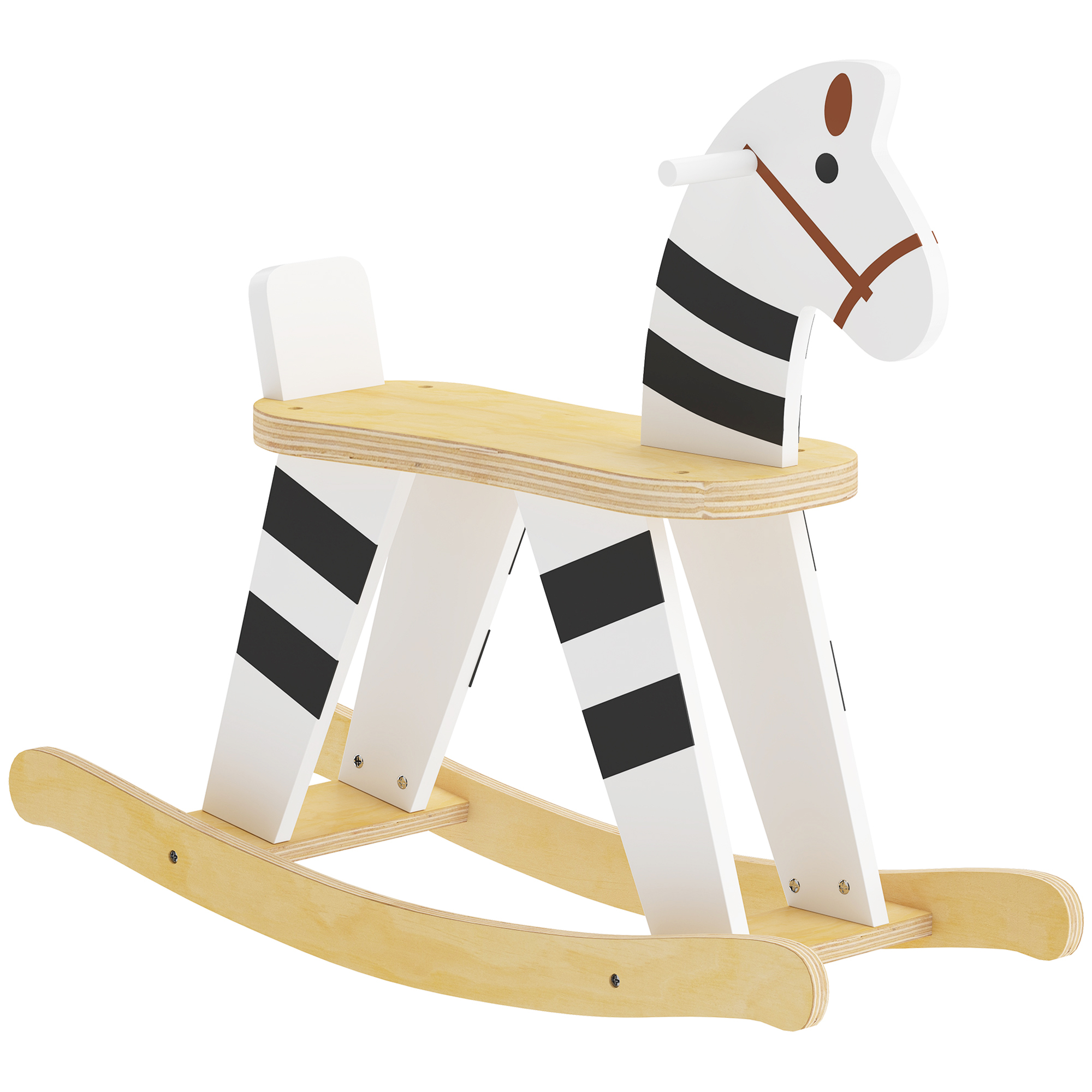 Cheval à bascule pour enfants MDF Noir, AIYAPLAY