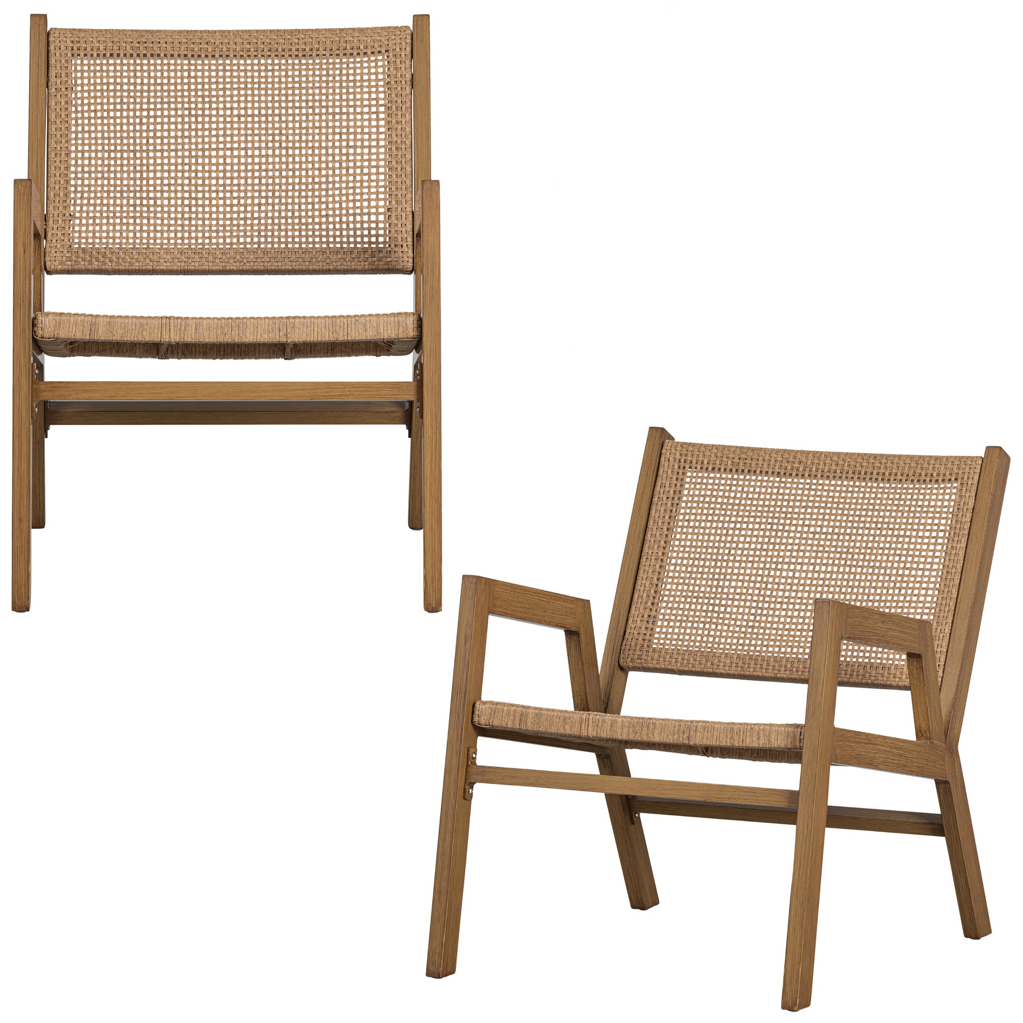 Fauteuils de jardin en aluminium PEM, WOOOD