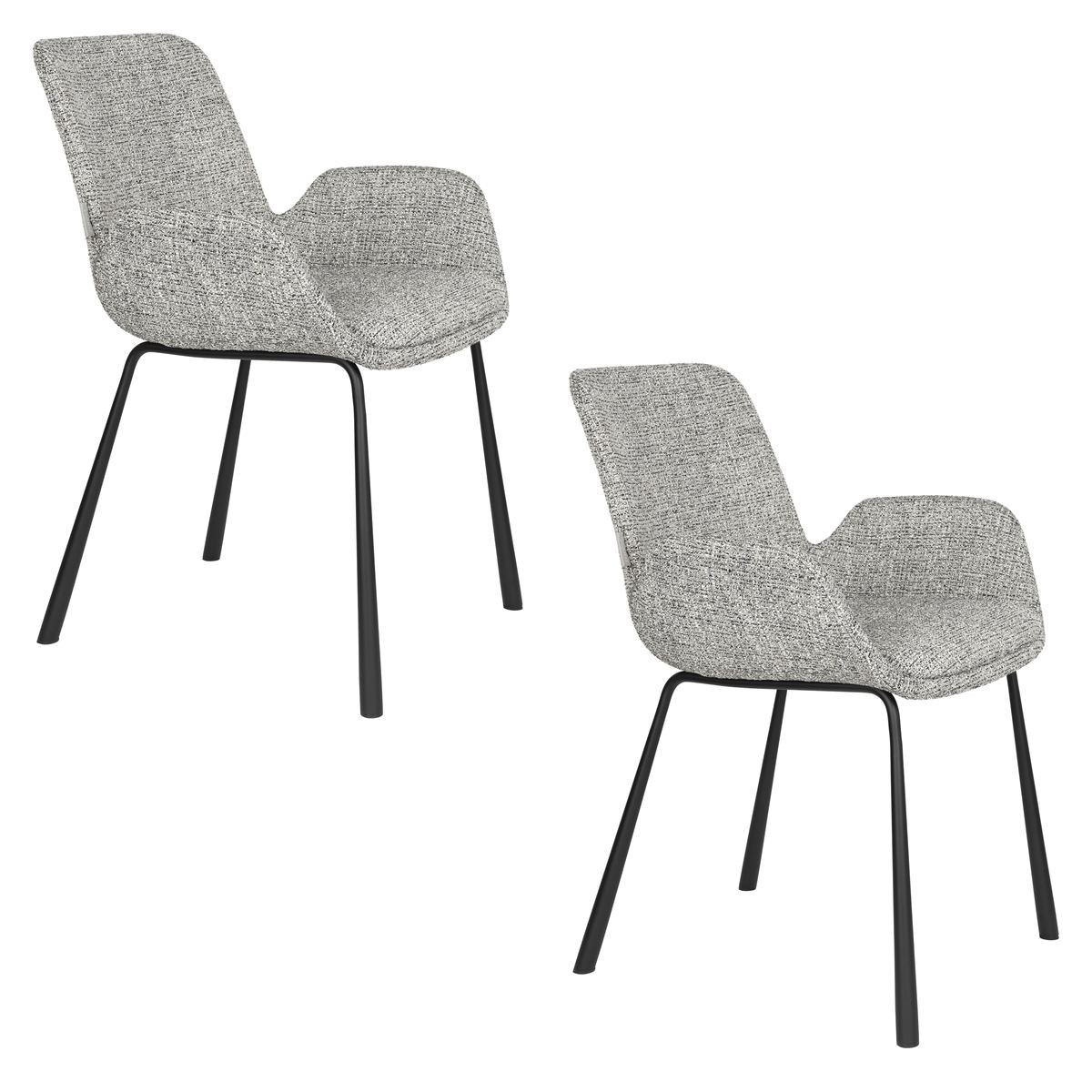 Chaise design en bois (lot de 2), BRIT, ZUIVER
