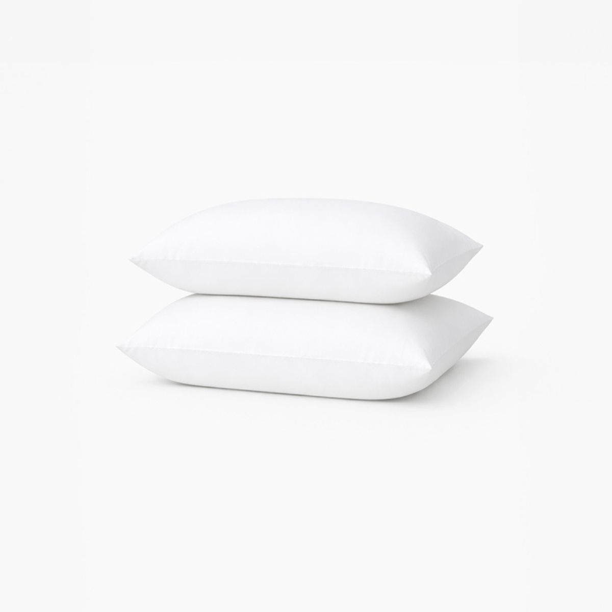 Lot de 2 taies d’oreiller unies en coton bio, LES INDISPENSABLES, A DEMAIN