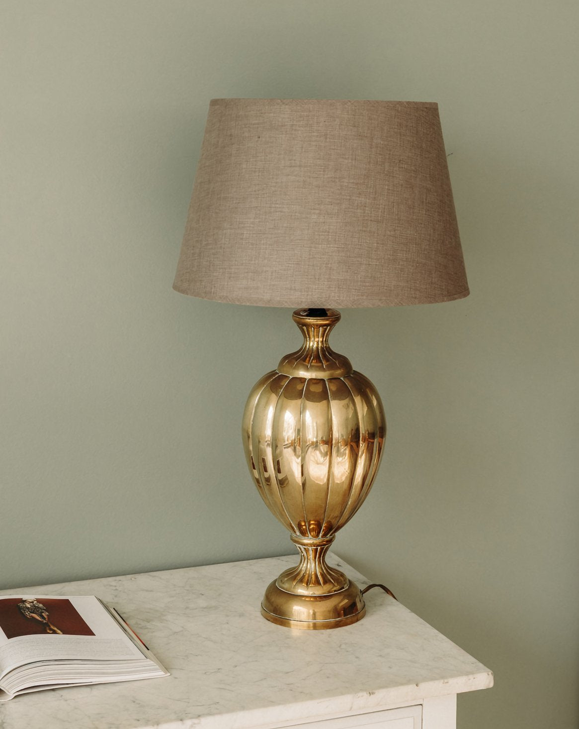 Lampe en laiton au charme ancien Suzanne N°526 - Bon état, DEBONGOUT