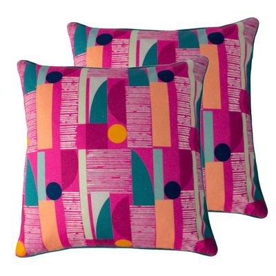 Barcelona Twin Pack Polyester Filled Cushions SO'HOME