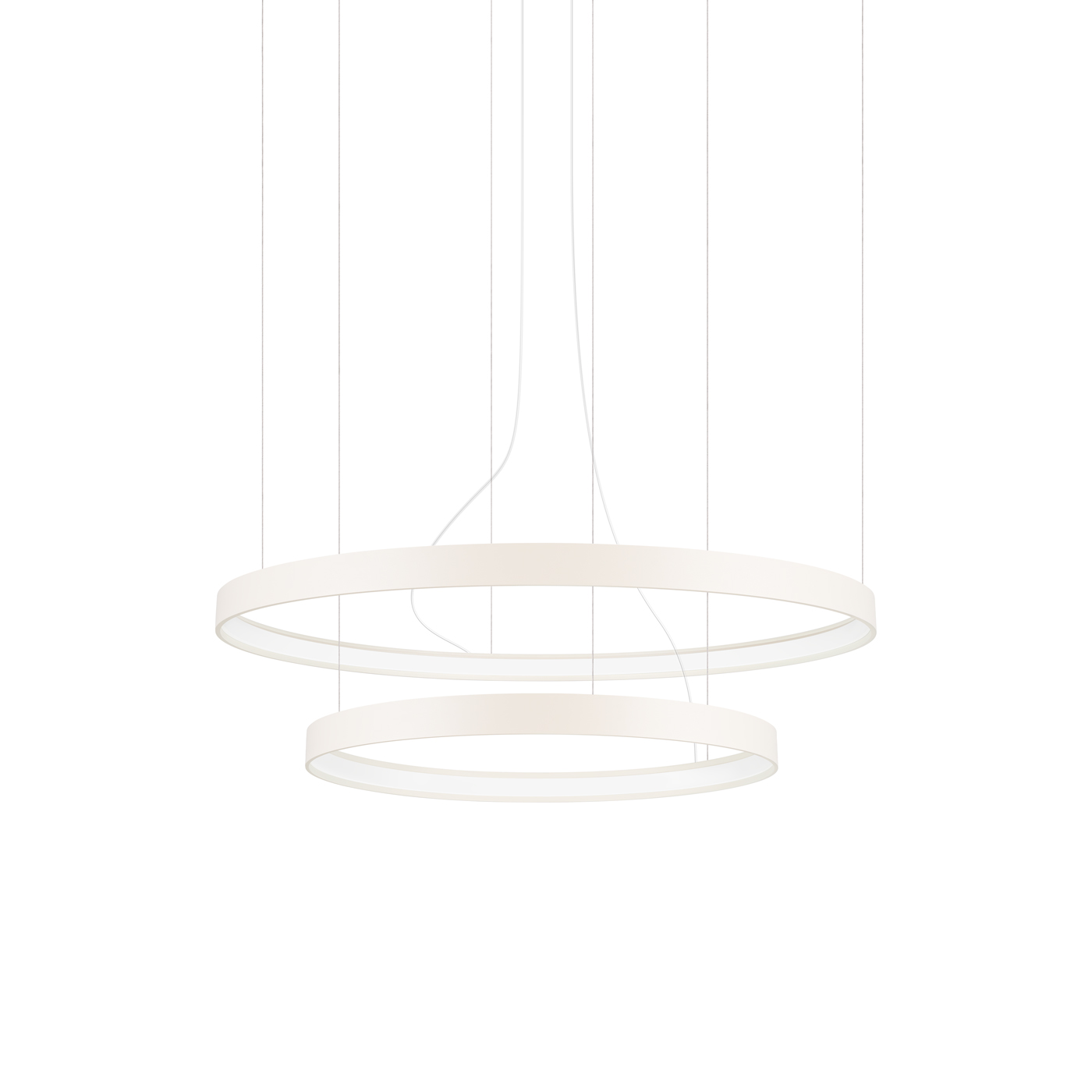 Lustre Aluminium Beige LED 2 Rio, EDEN