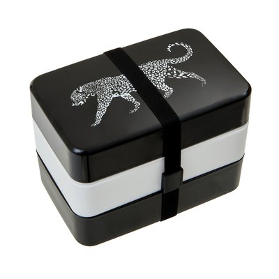 Lunch Box & Cutlery Set in Leopard Print SO'HOME