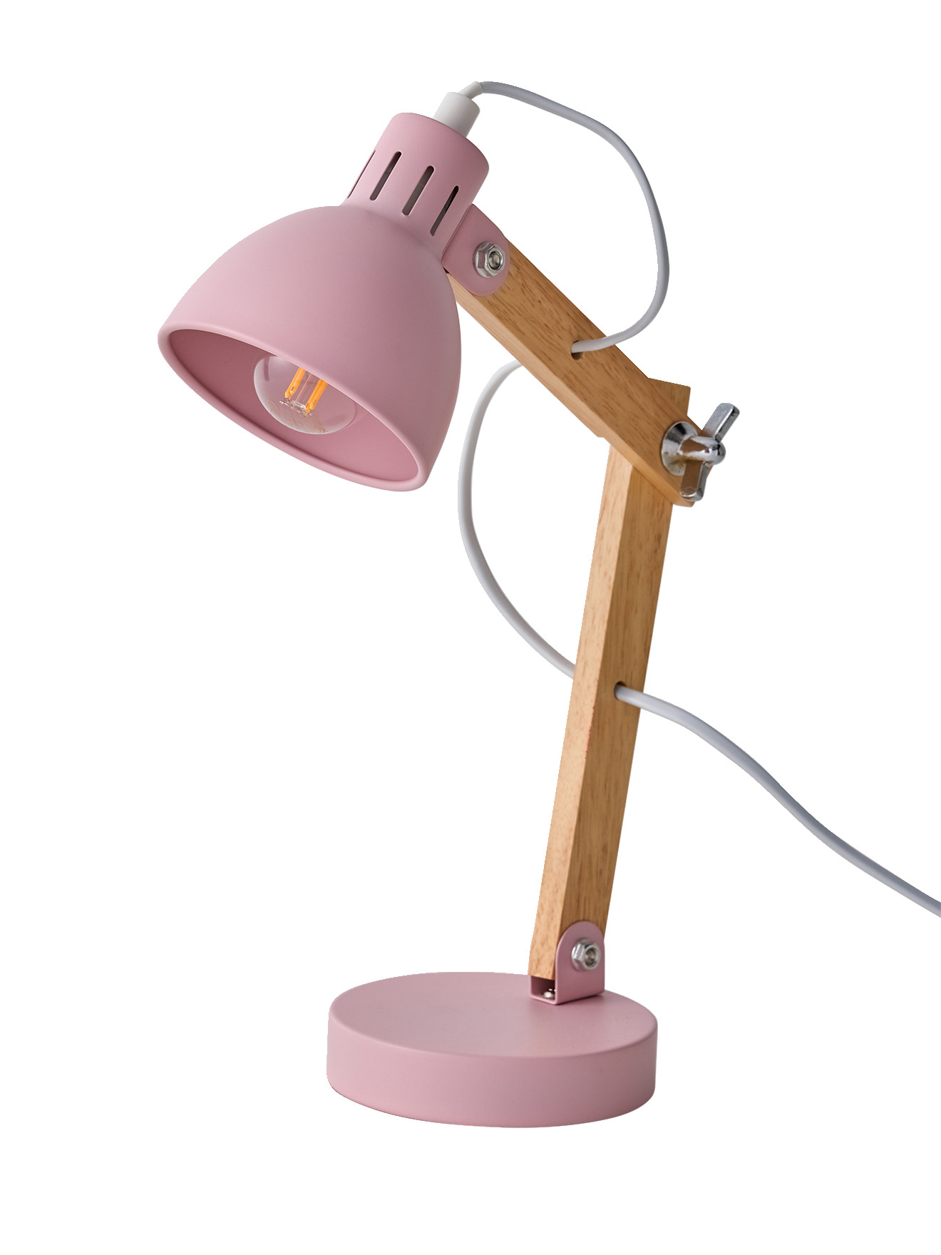 Lampe à poser articulée en bois et métal, VERTBAUDET
