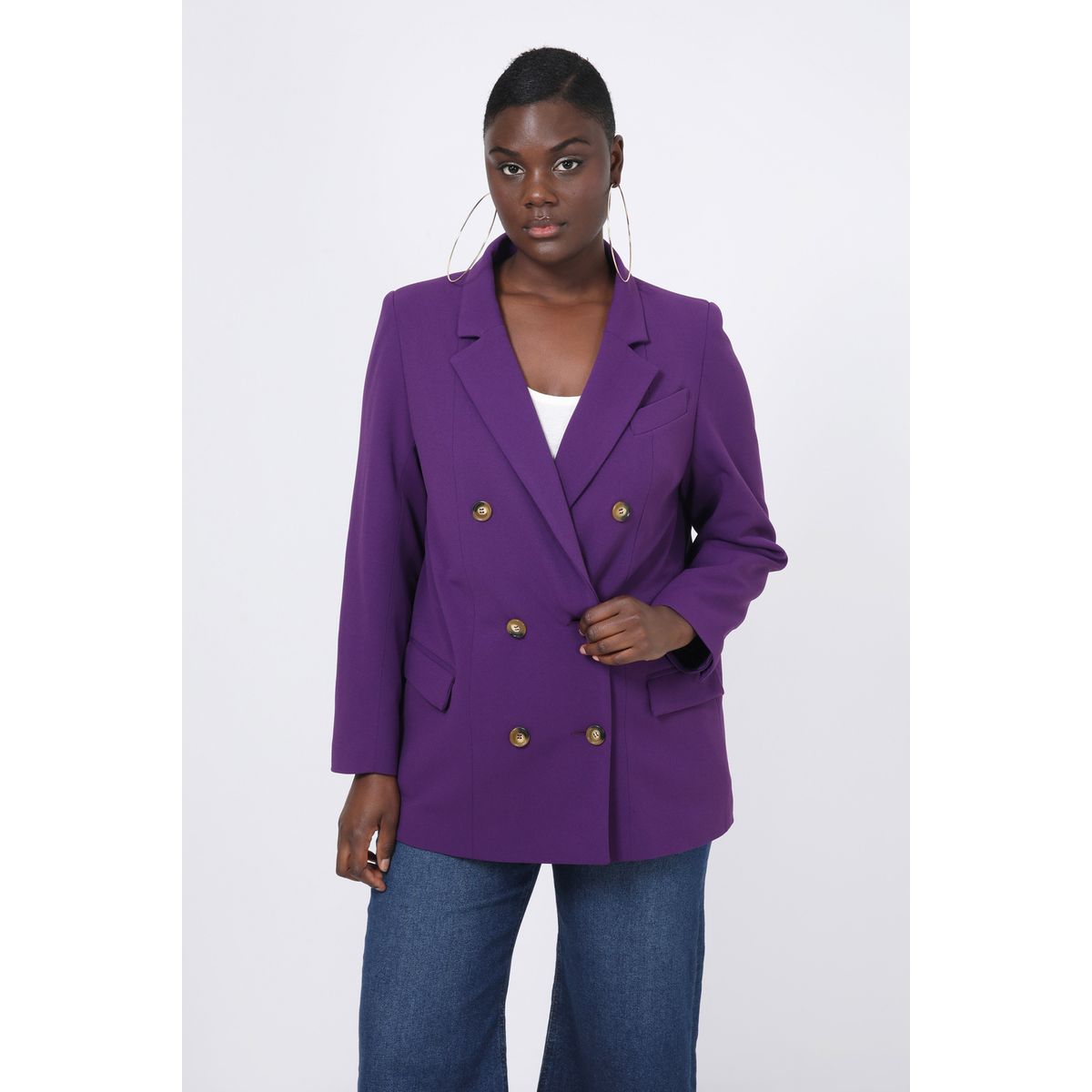 Veste en hot sale jean violette