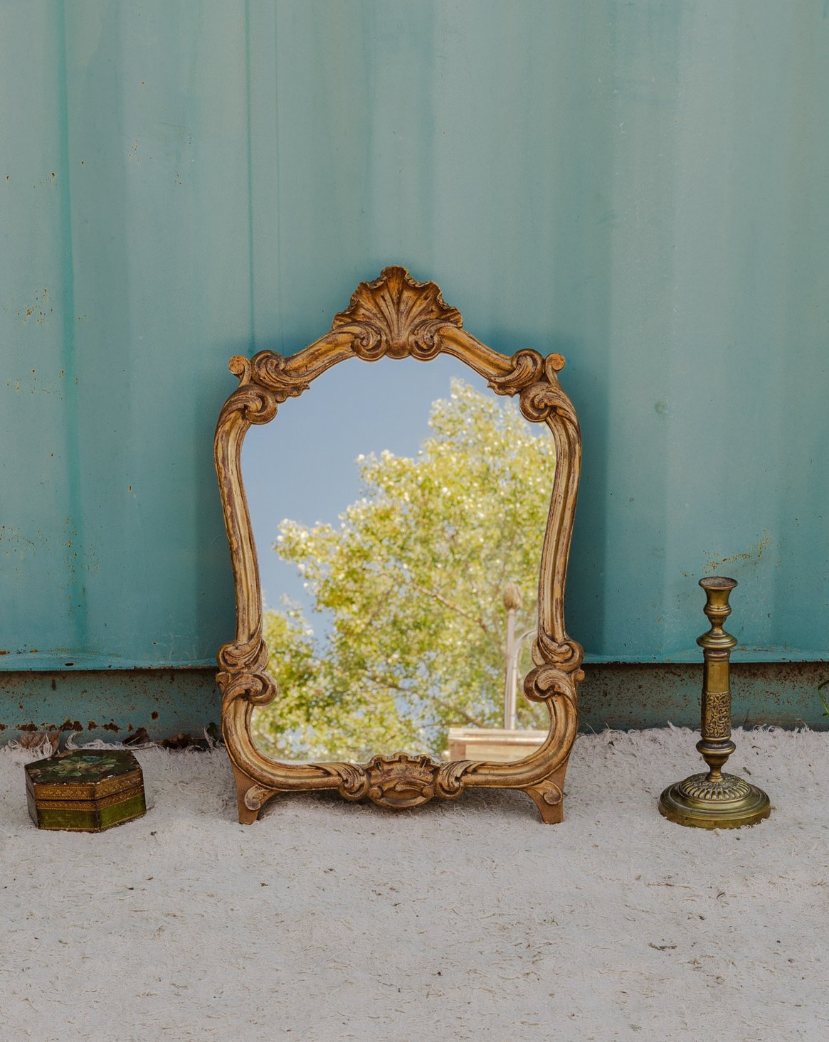 Petit miroir doré Georges N°1376 - Bon état, DEBONGOUT
