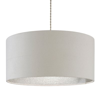 Cream Corded with Silver Glitter Inner Ceiling Pendant SO'HOME