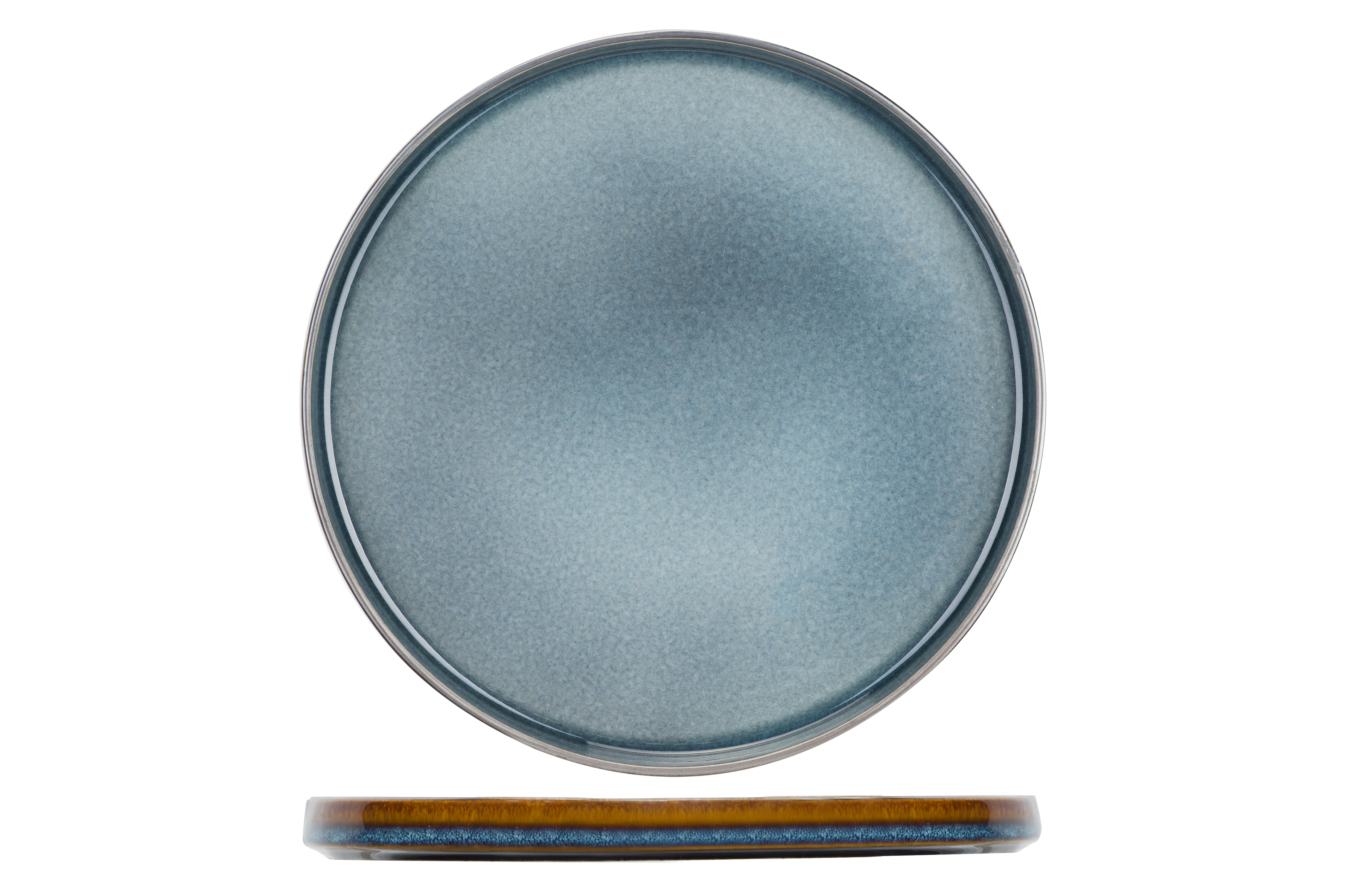 Lot de 4 Assiettes plates en porcelaine, QUINTANA, COSY&TRENDY