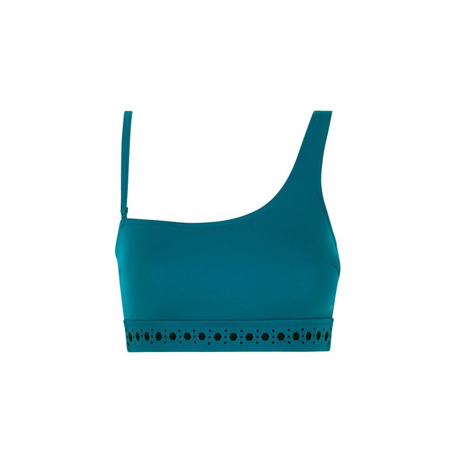 Tamarama Asymmetric Bikini Top, emerald blue, SLOGGI