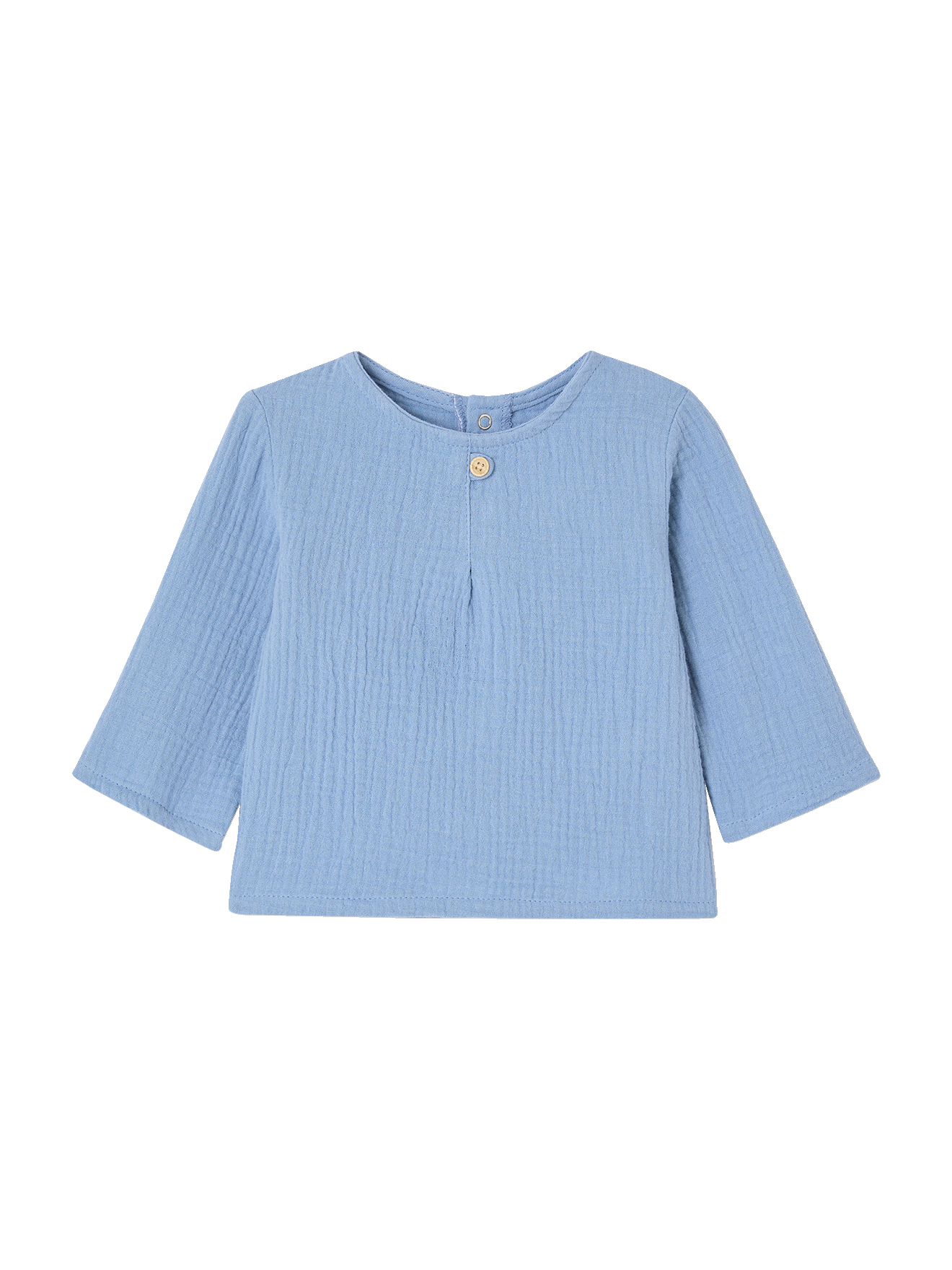 Chemise bébé esprit liquette en gaze de coton, VERTBAUDET