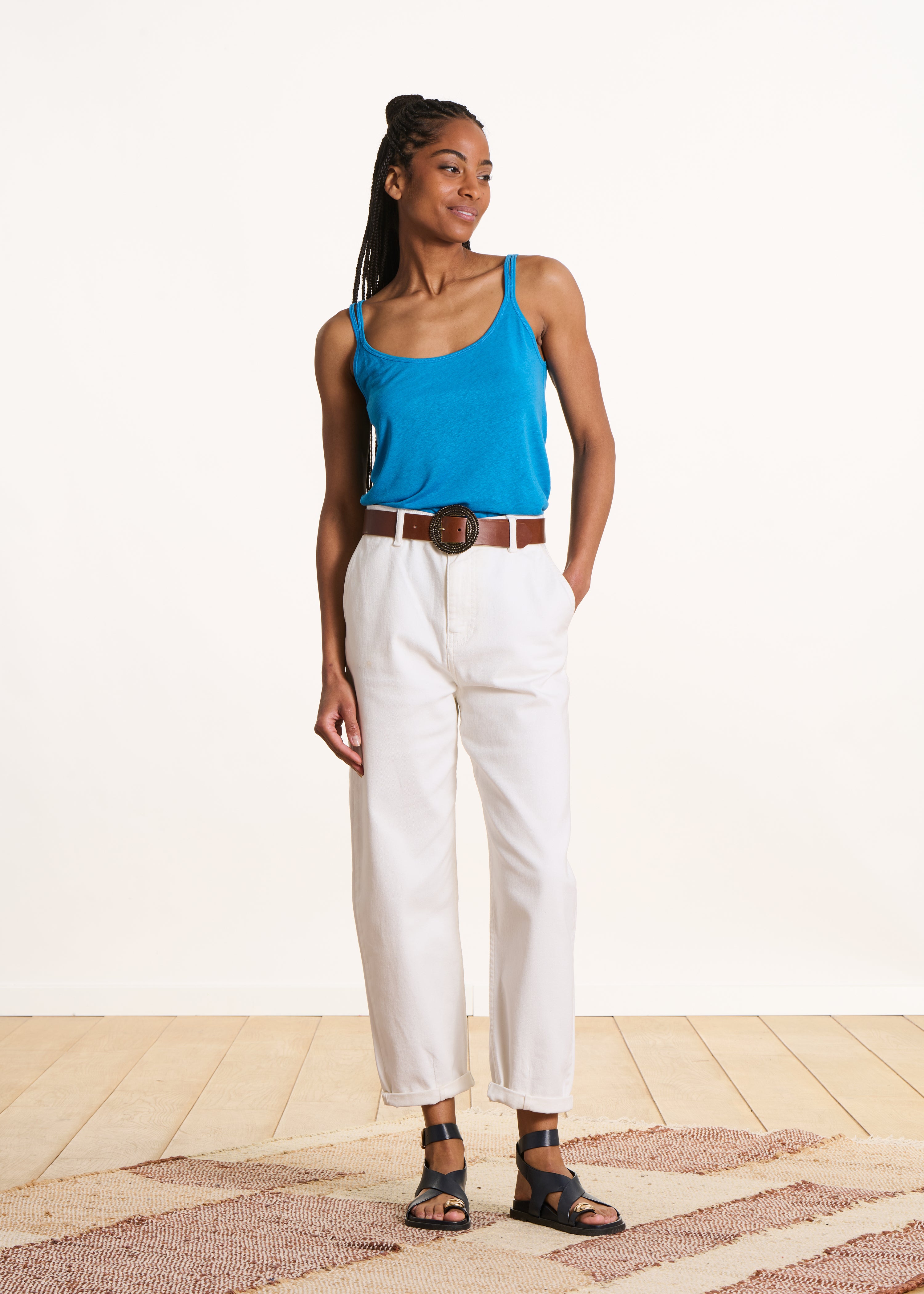 Jean boyfriend en coton biologique, LA FEE MARABOUTEE