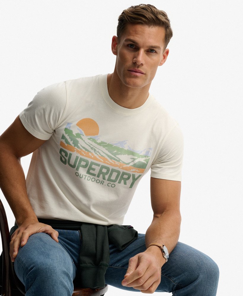 T-shirt Outdoors Mountain Coupe Décontractée, SUPERDRY