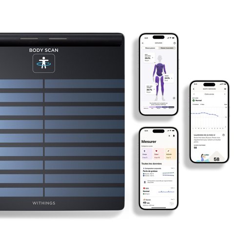 Pèse personne body scan noir Withings