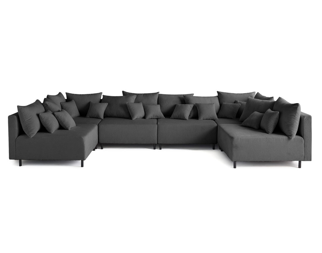 Canapé Panoramique 6 places - EDINBURG, BEST MOBILIER