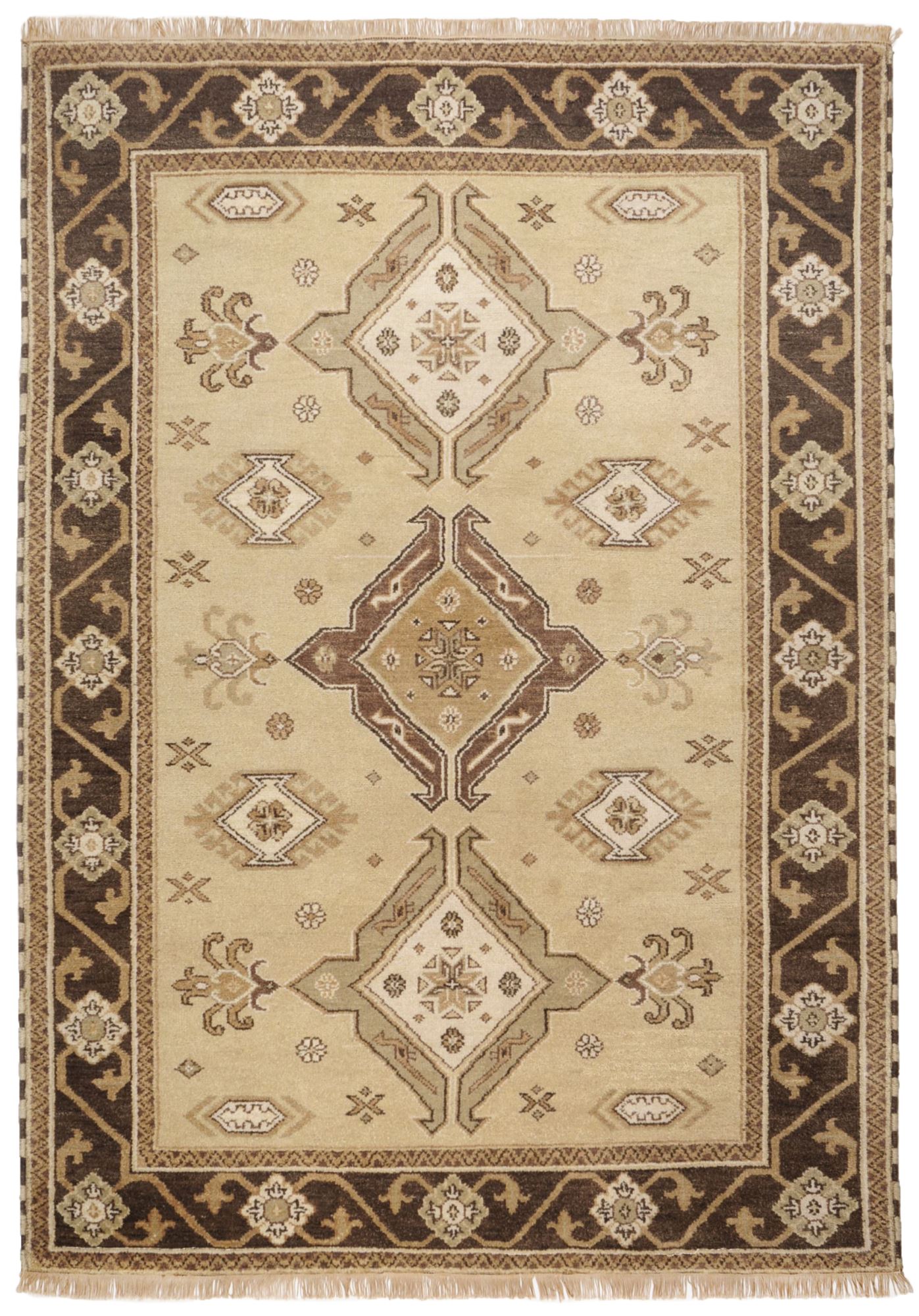 Tapis Salon KAZAK IMPERIAL - noué main, THEKO