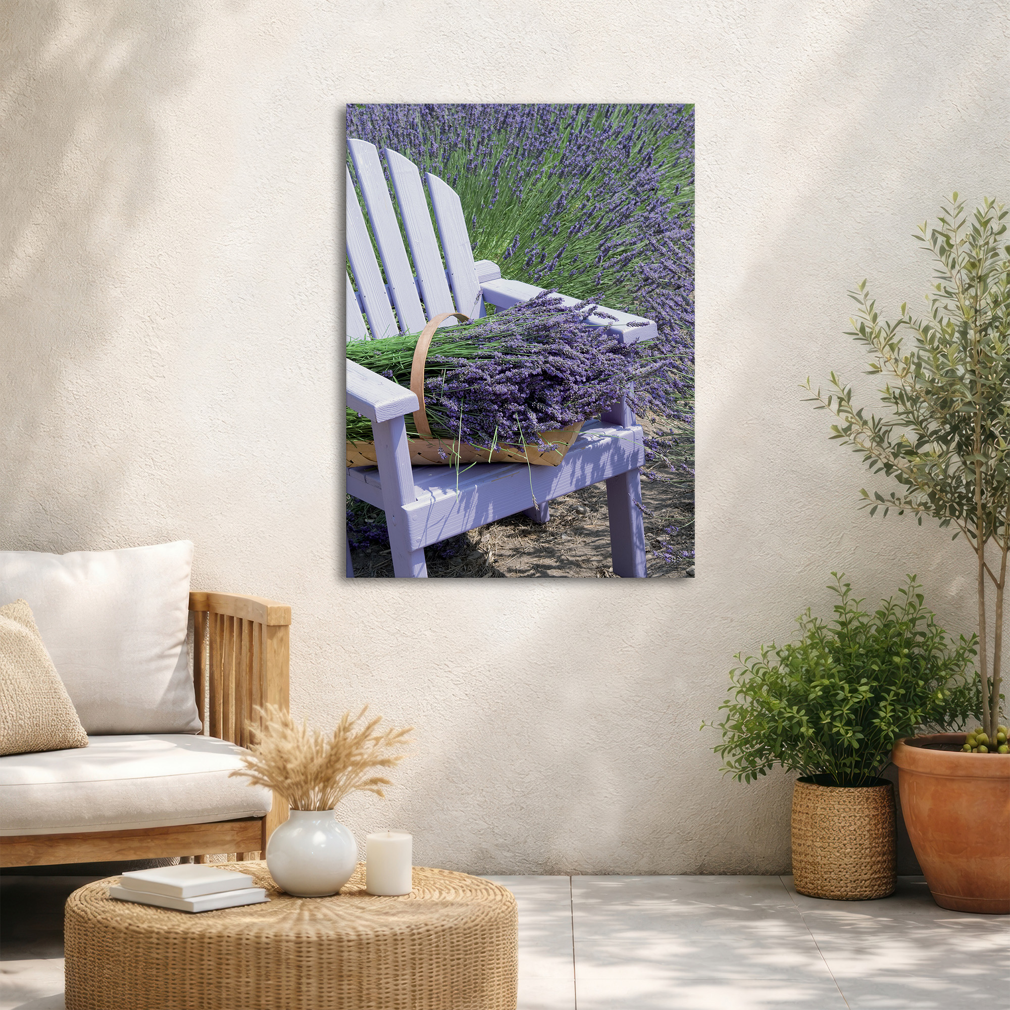 Tableau de jardin Récolte de Lavande, ART FOR THE HOME