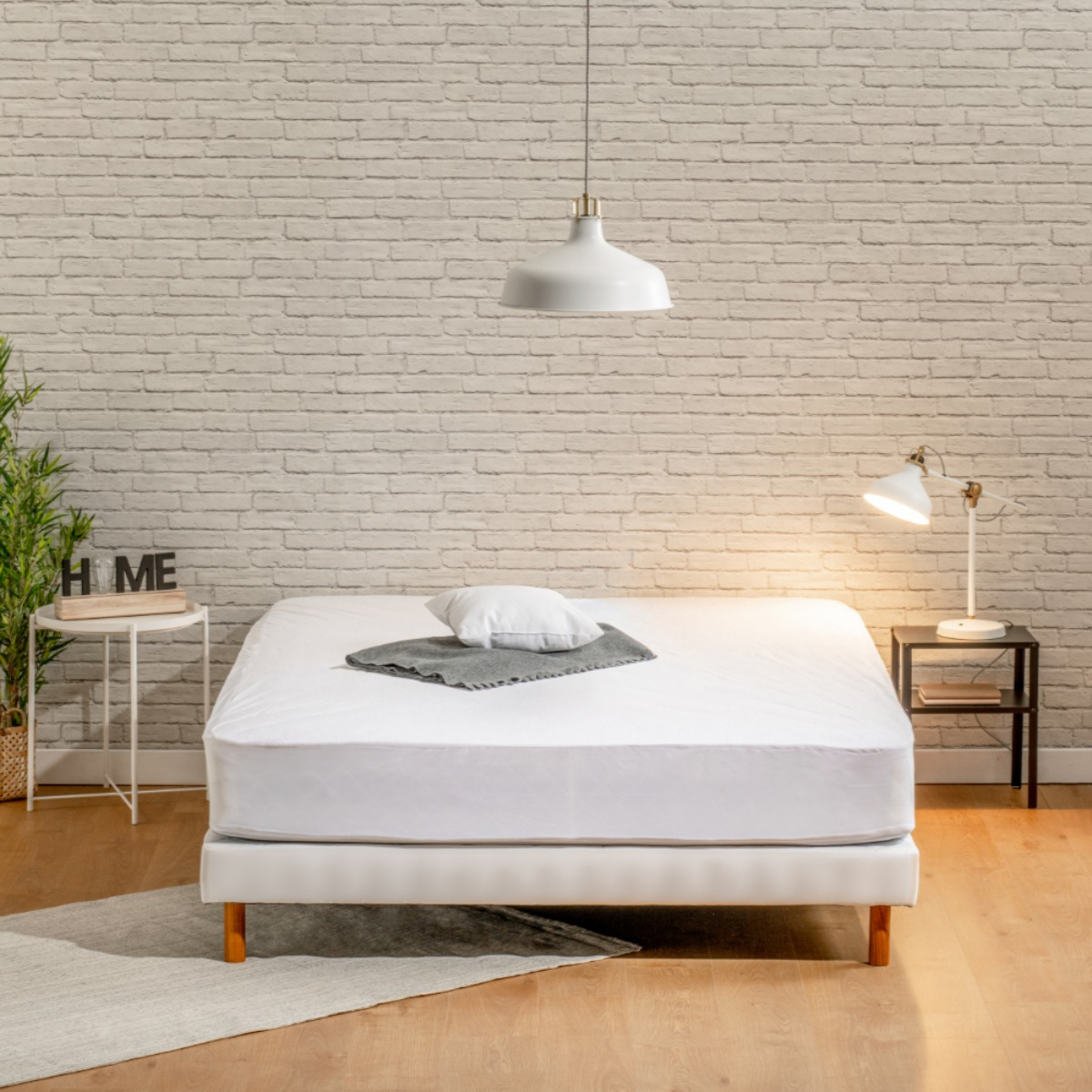 Protège-matelas éponge imperméable Antitaches, BLEU CALIN
