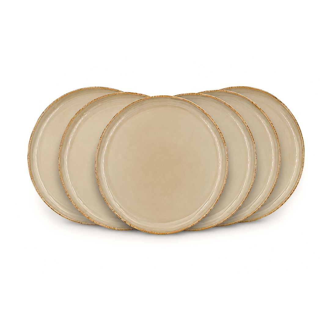 Lot de 6 grandes assiettes, DUNE, ARTIME