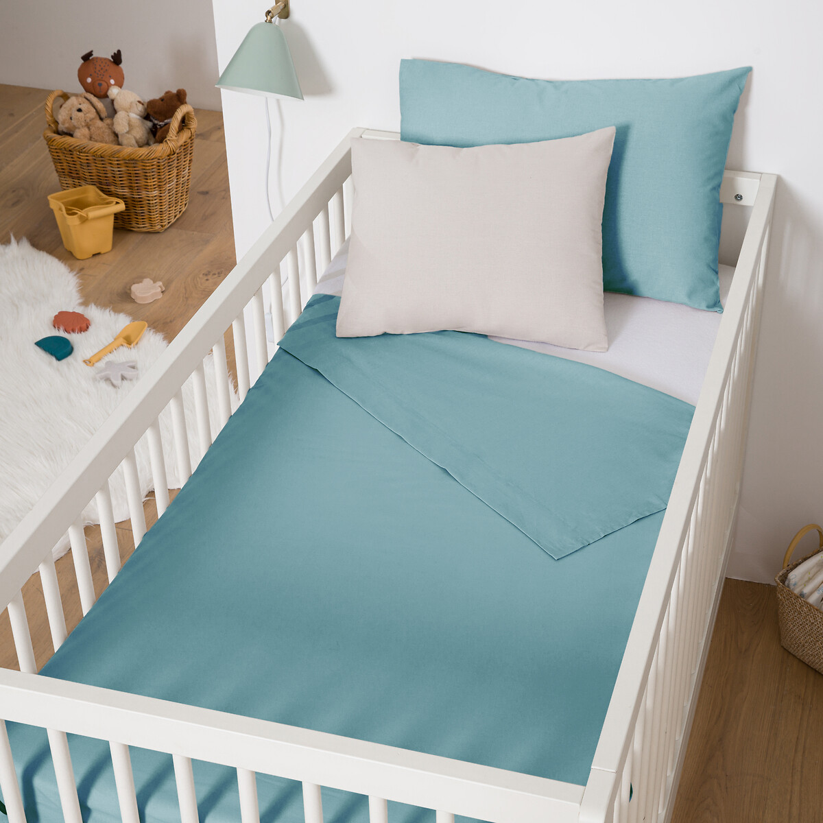 Drap plat bébé coton, Scenario