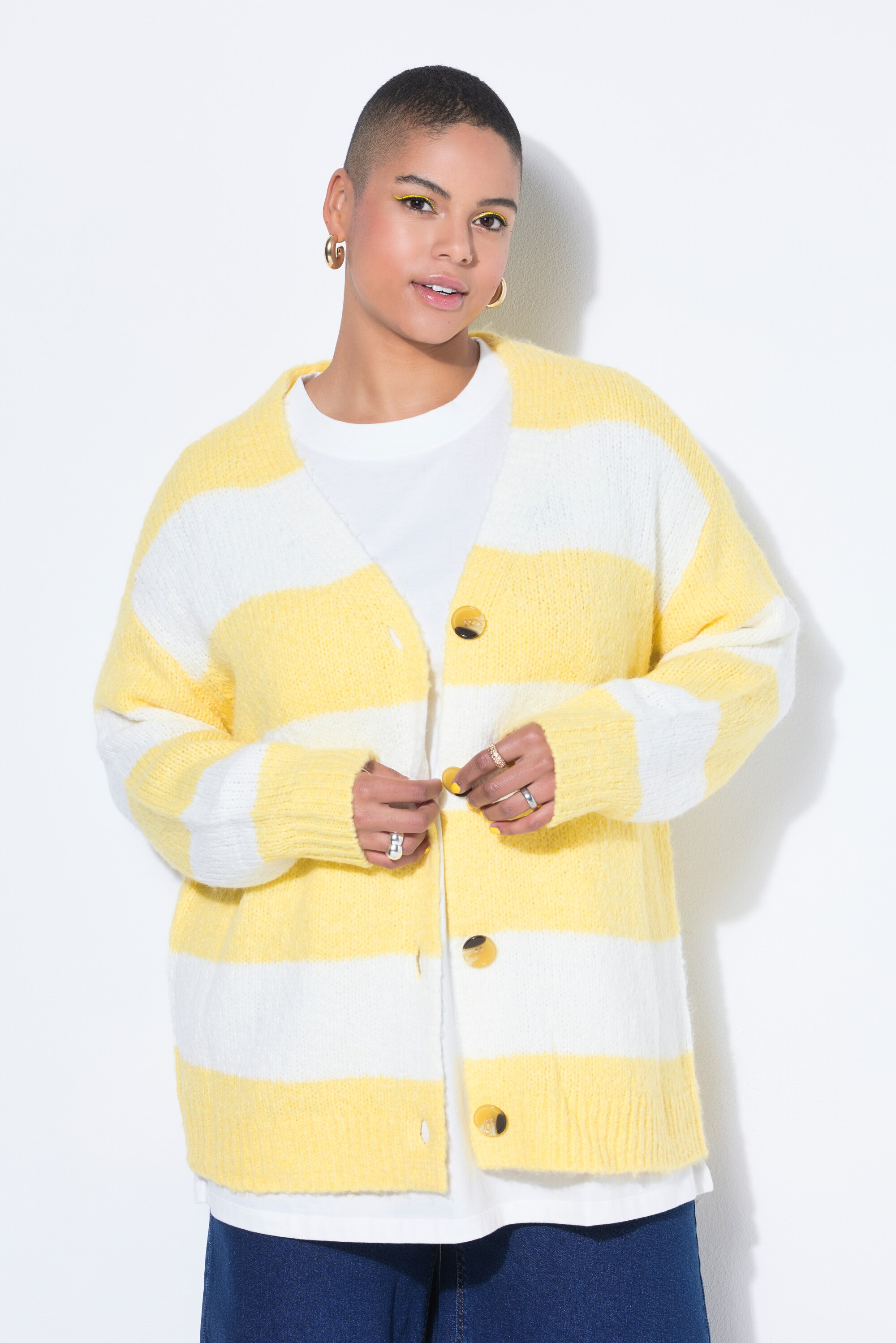 Cardigan oversize, larges rayures, STUDIO UNTOLD