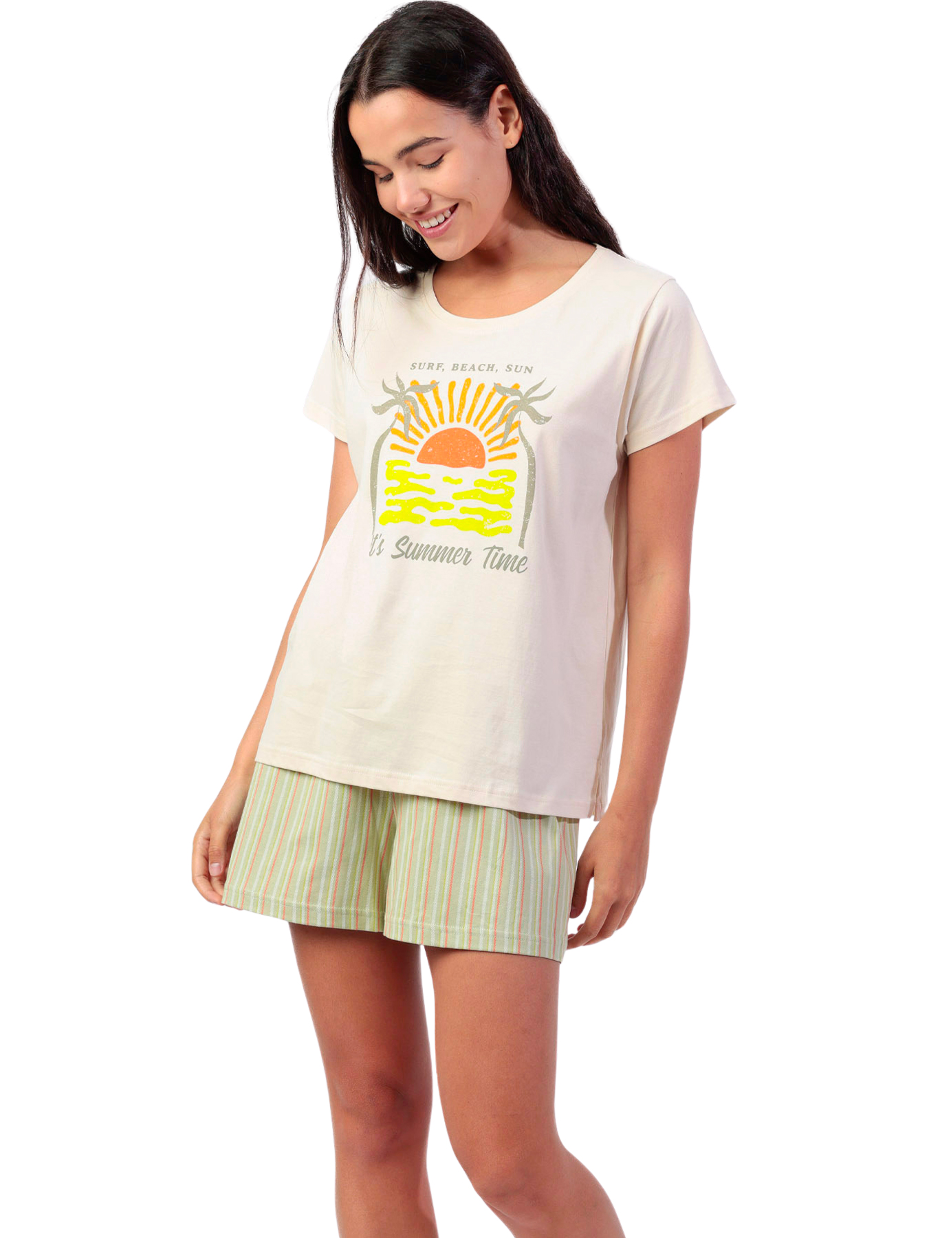 Pyjama short t-shirt Its Summer Time, ADMAS