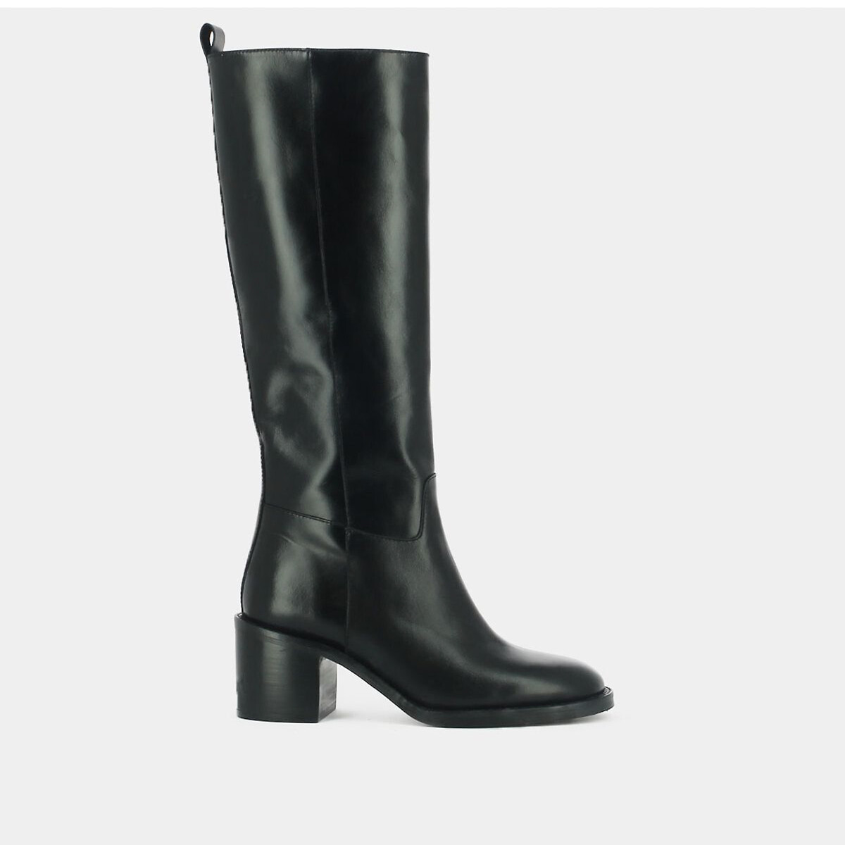 Bonnie Leather Calf Boots with Heel