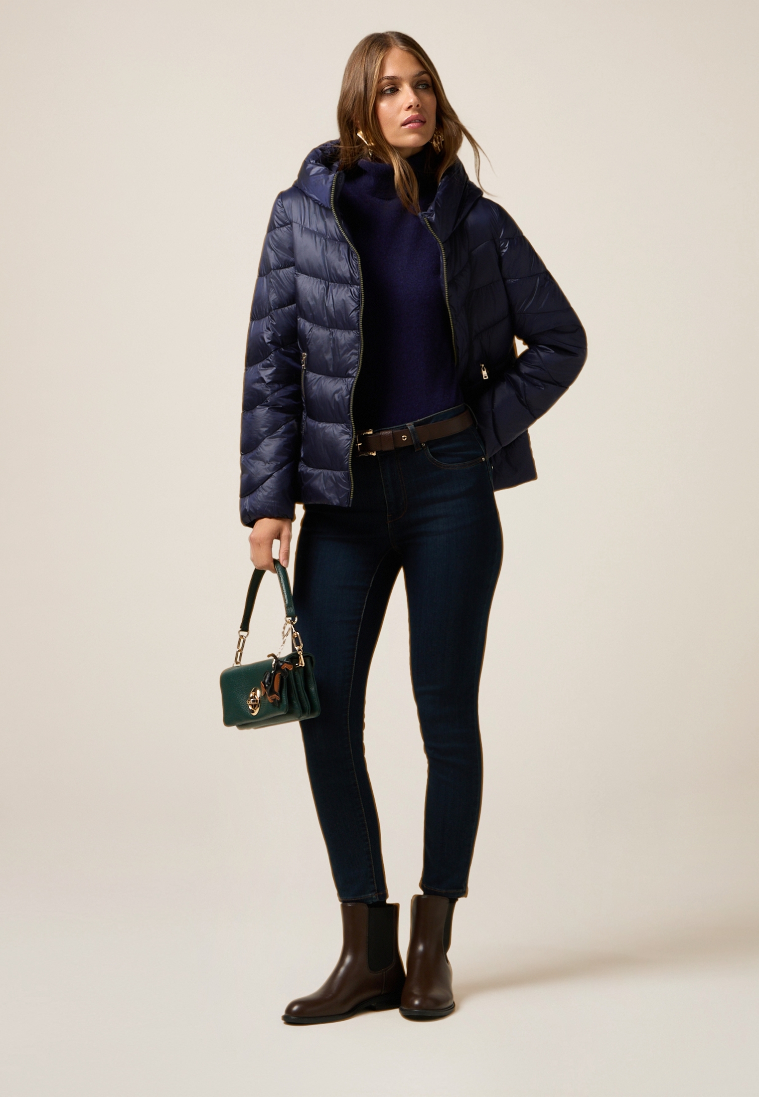 Jean skinny avec détail boucle, OLTRE