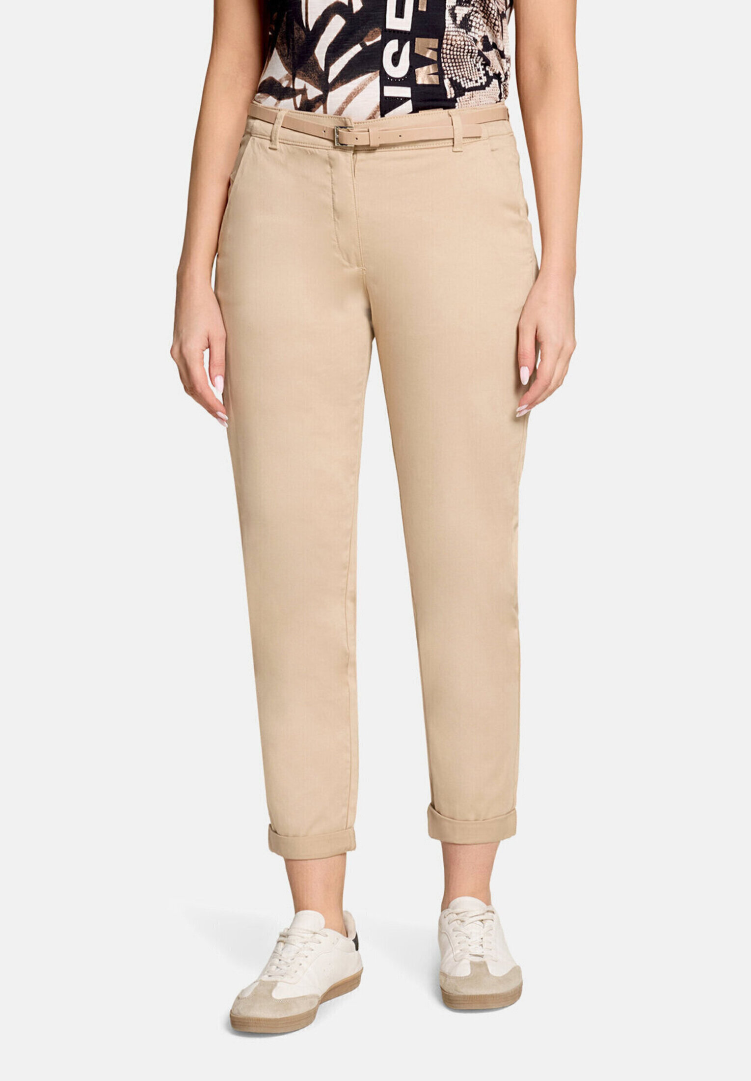 Pantalon chino unicolore, BETTY BARCLAY