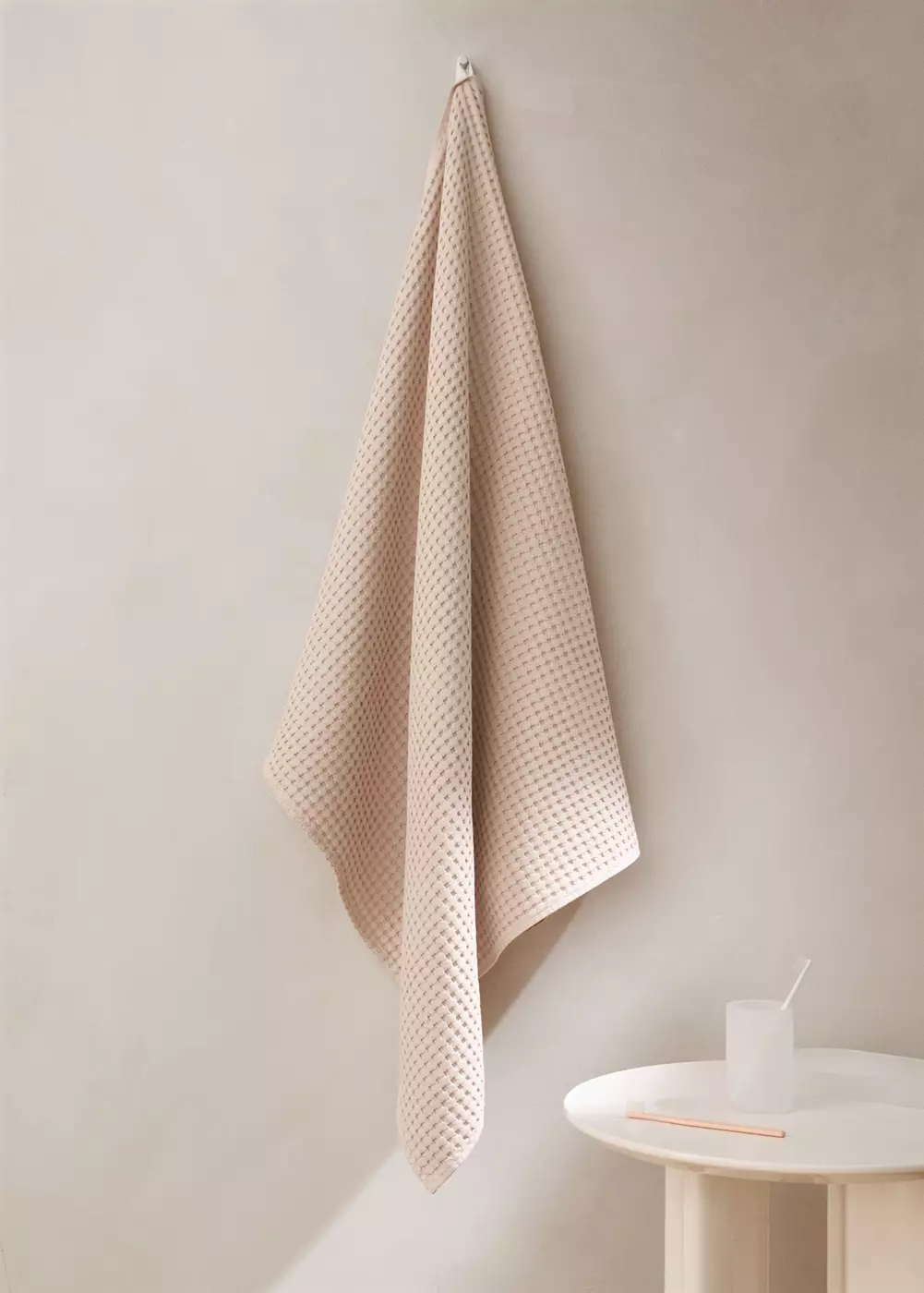 Drap de bain en coton gaufré, MANGO HOME