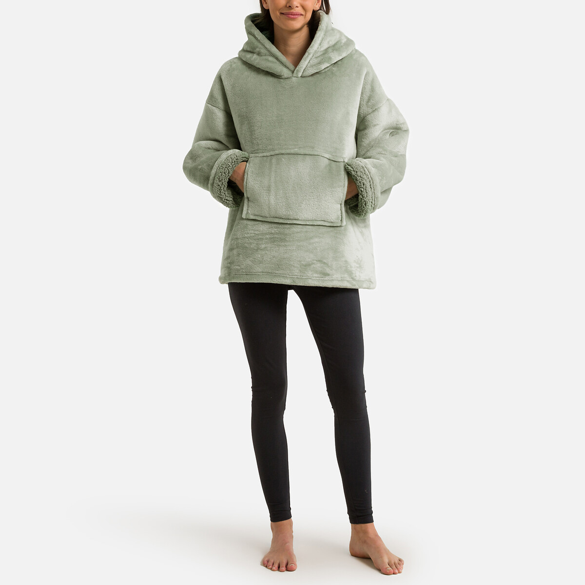 SO'HOME Plaid fleece sweater maat S/M, Javi