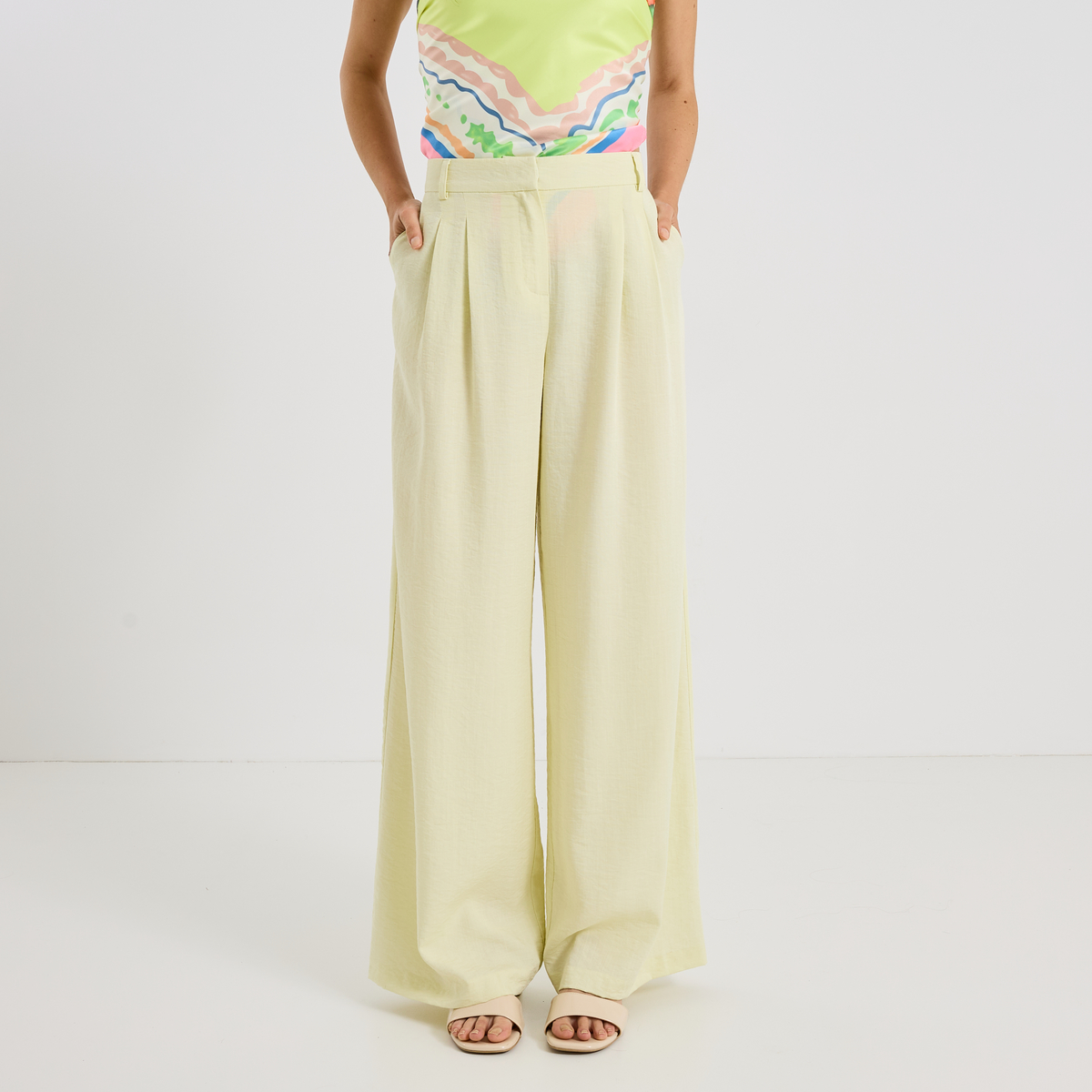 Pantalon large à pinces, GRAIN DE MALICE
