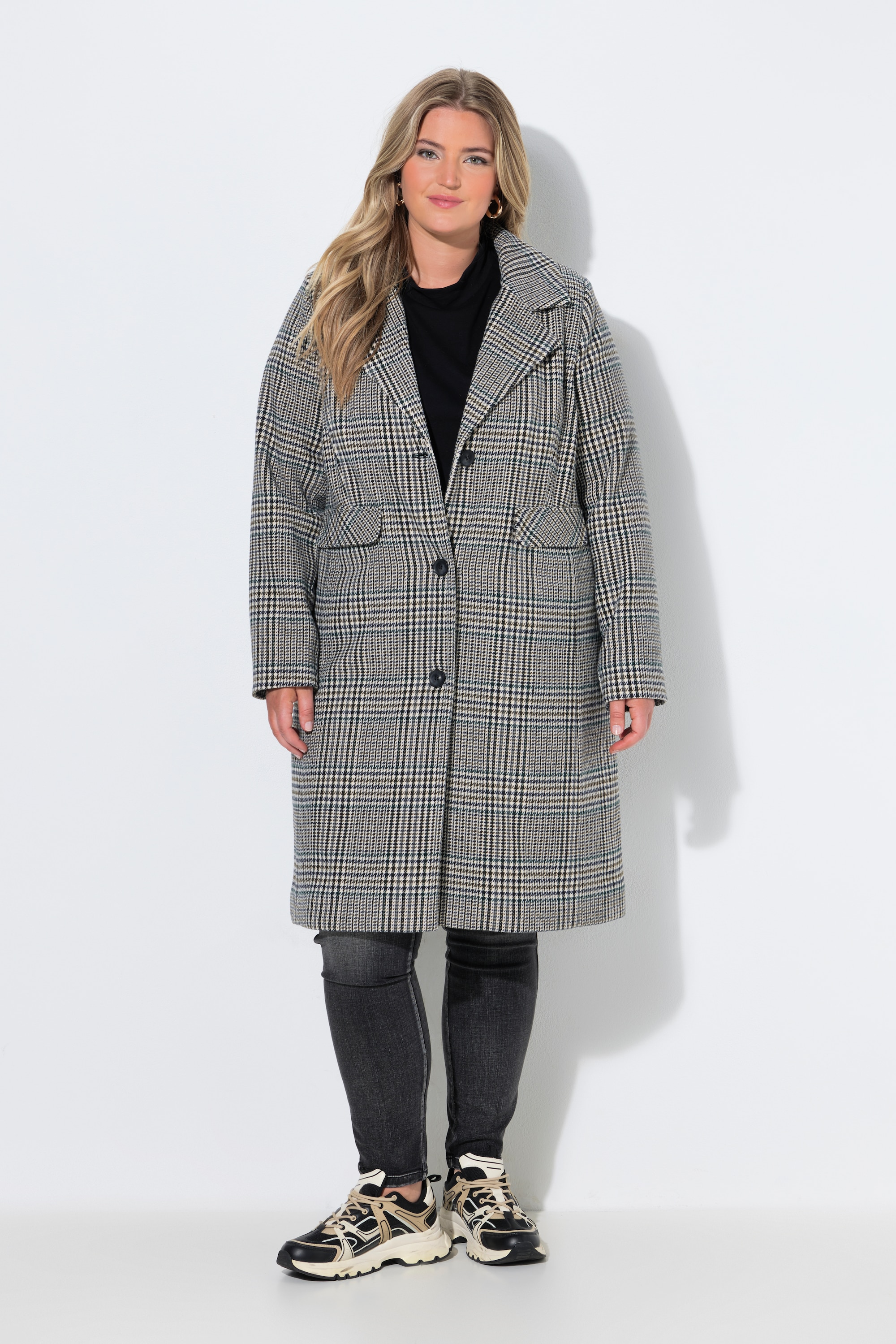 Manteau à carreaux aspect laine, ULLA POPKEN