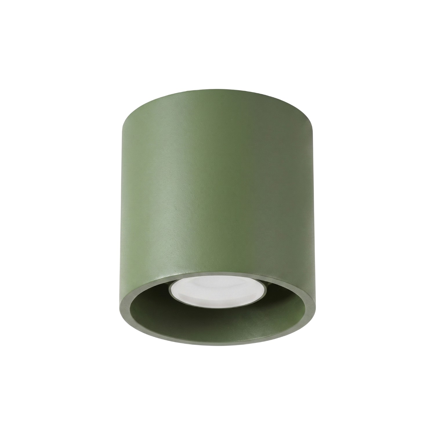 Plafonnier Aluminium Vert Olive GU10 1 Orbis, EDEN