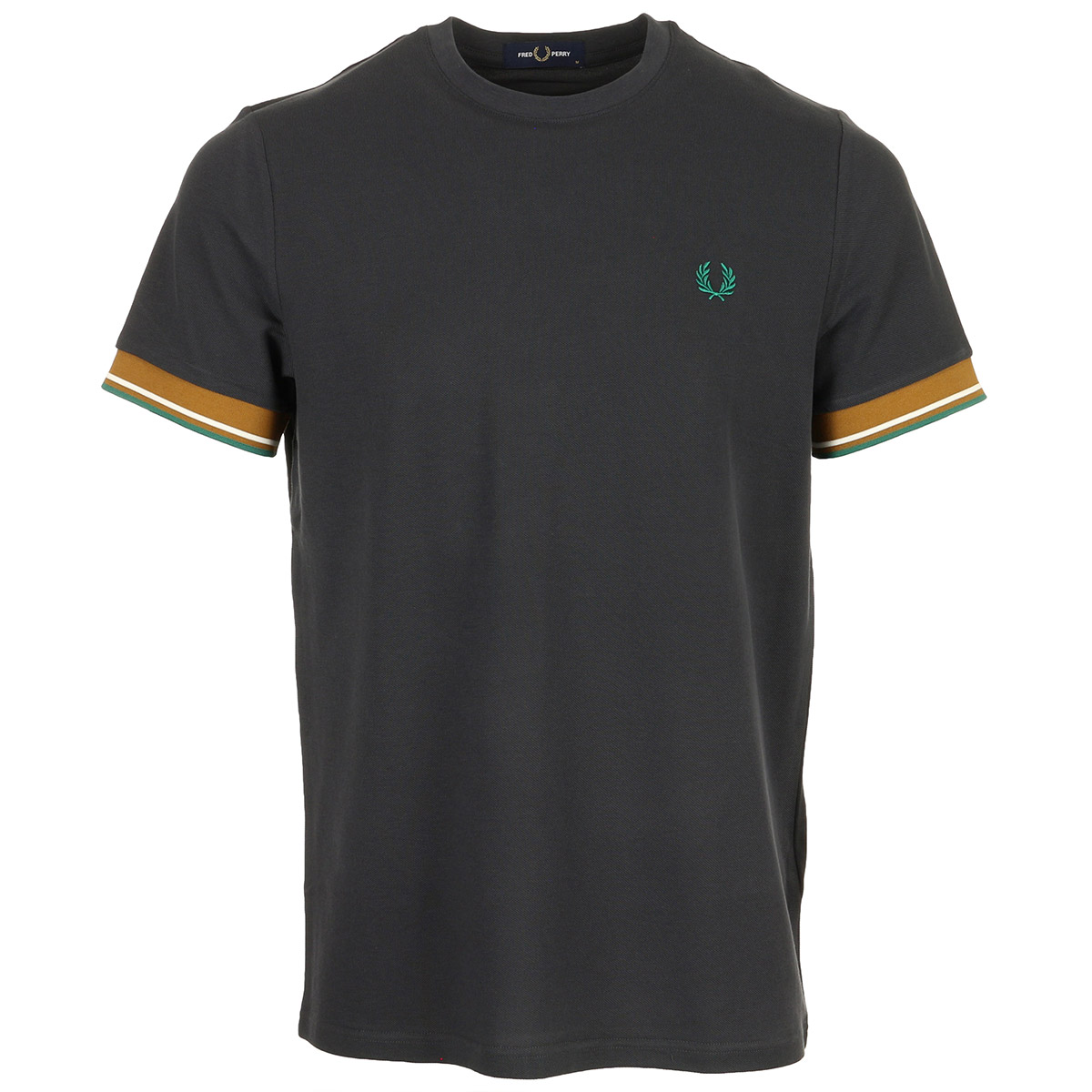 TWIN TIPPED CUFF T-SHIRT, FRED PERRY