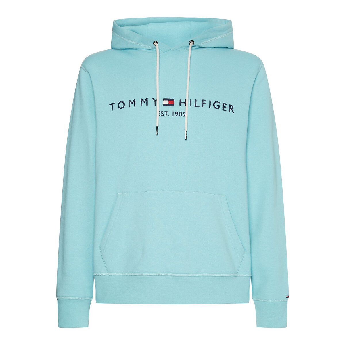 Tommy Logo Hoodie in Organic Cotton Mix
