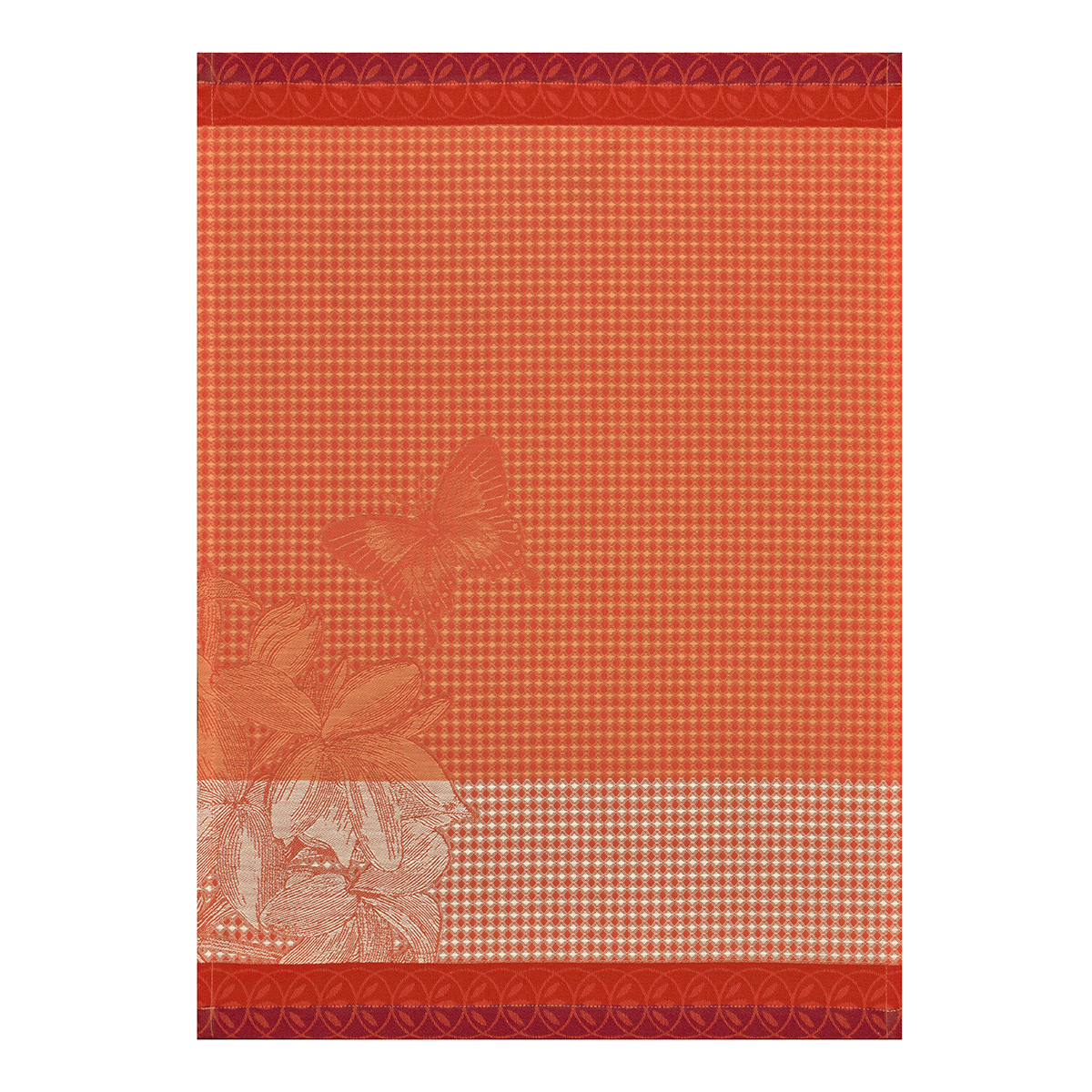 Essuie-mains en Coton, JARDIN DES PAPILLONS, LE JACQUARD FRANCAIS