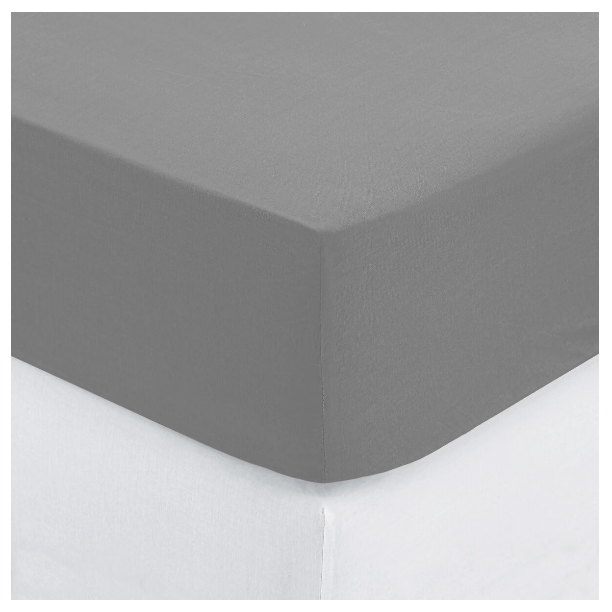 Drap housse percale de coton uni 140 x 190 cm Harmonie mordore, EDEN