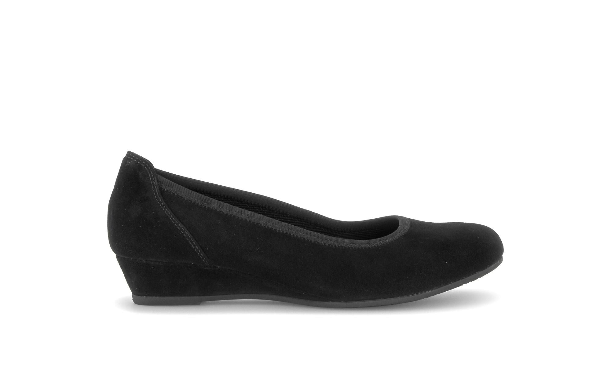 Ballerines en cuir à talon compensé, GABOR