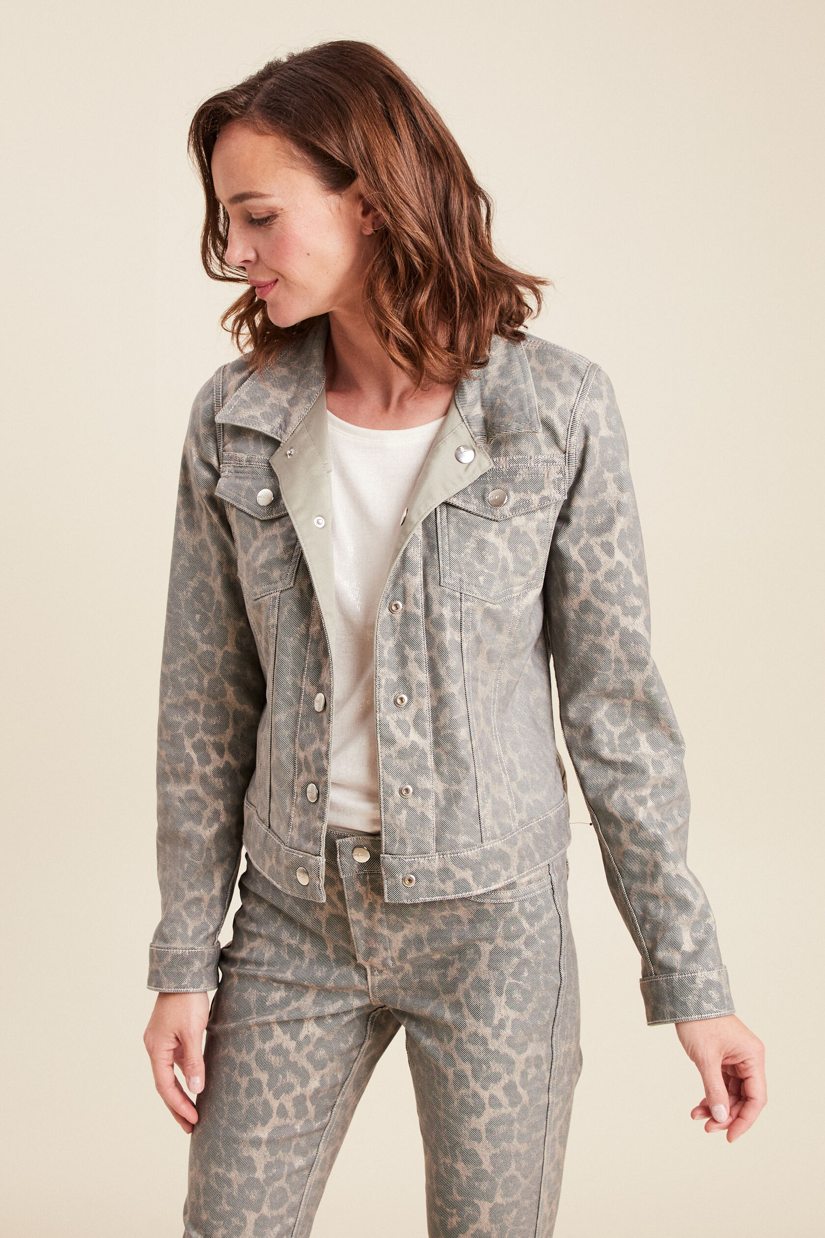 veste cintrée réversible sans col, BREAL