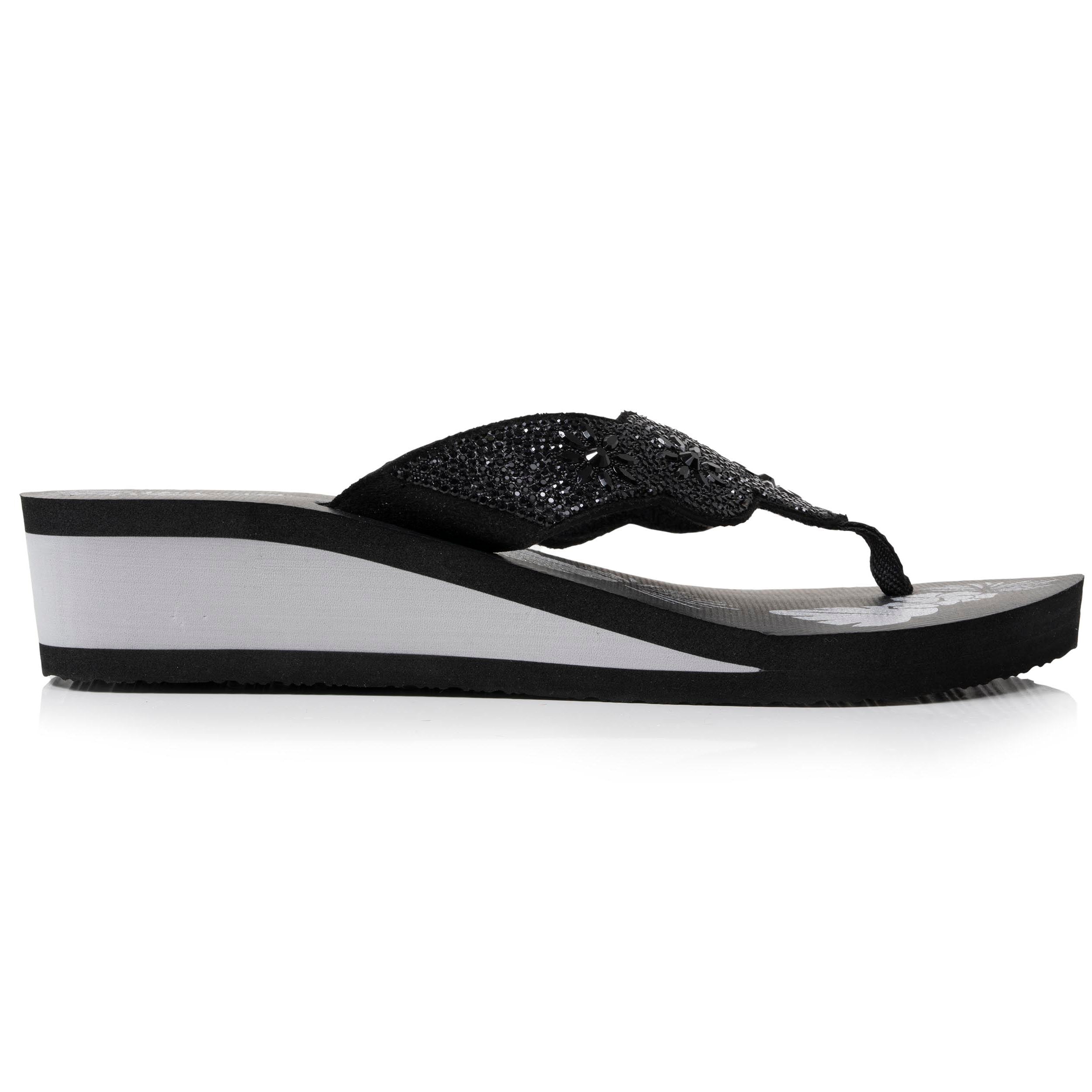 Tongs talon 4 cm, semelle confortable et légère, sandale de plage, piscine, ISOTONER