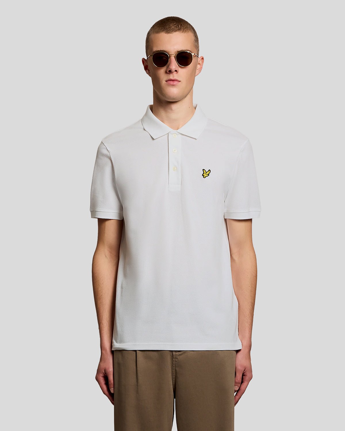 Polo jacquard texturé, LYLE & SCOTT
