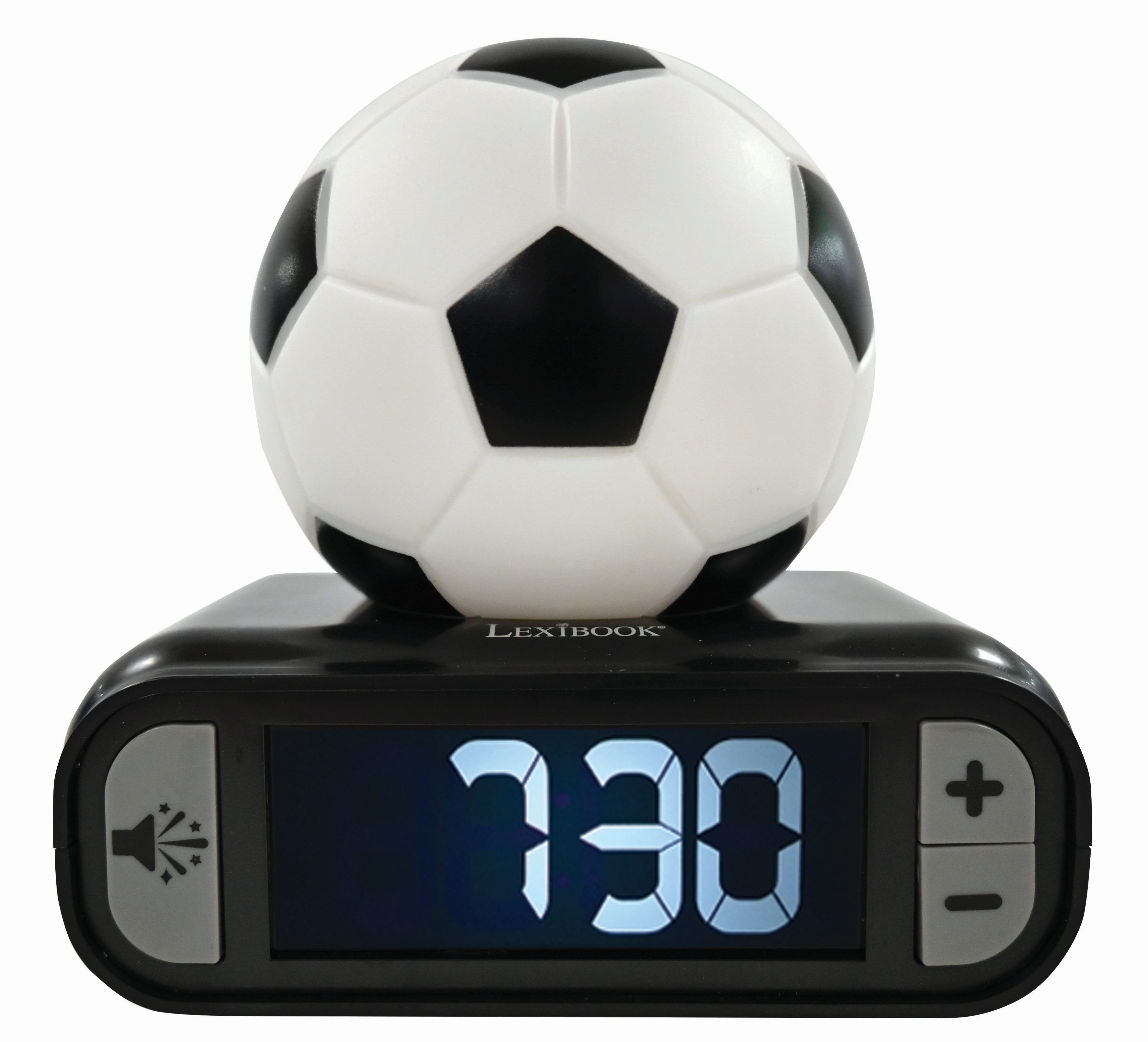Réveil digital avec veilleuse Ballon de Foot, LEXIBOOK