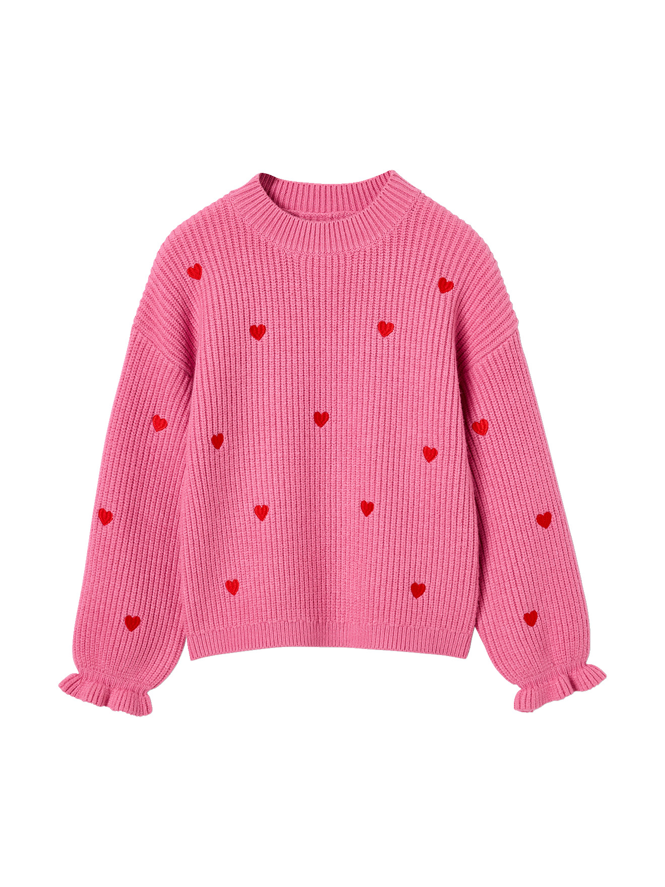 Pull manches longues col rond, VERTBAUDET