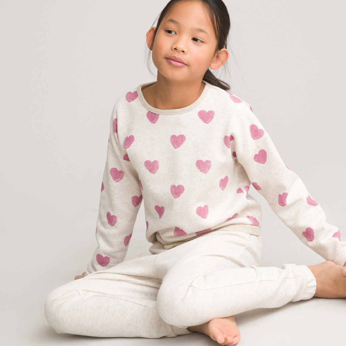 MIXIDON Pyjama de Noël pour Filles et Garçons 100% Coton Vêtements de Nuit à Manches Longues 2 Pièces pour Enfants Pjs 3 à 11 Ans